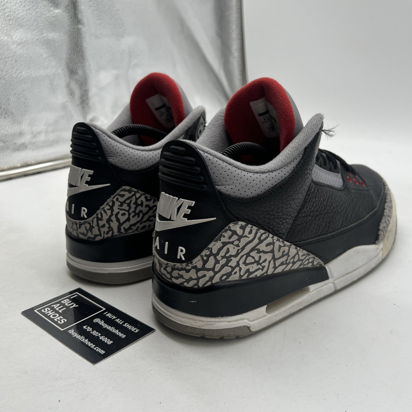 Size 9.5 - Air Jordan 3 Retro OG Mid Black Cement (854262-001)