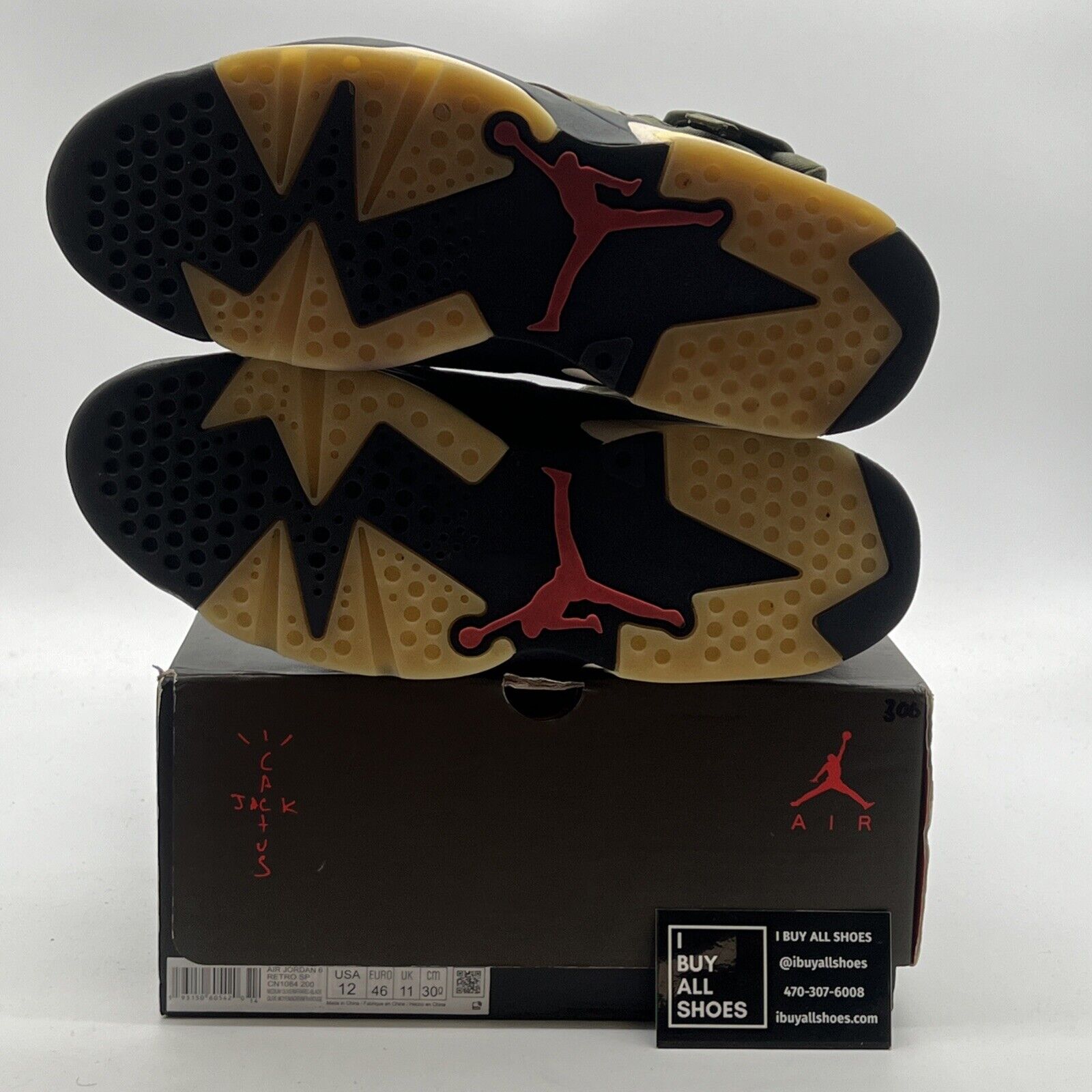 Size 12 - Air Jordan 6 Retro x Travis Scott Mid Olive (CN1084-200)
