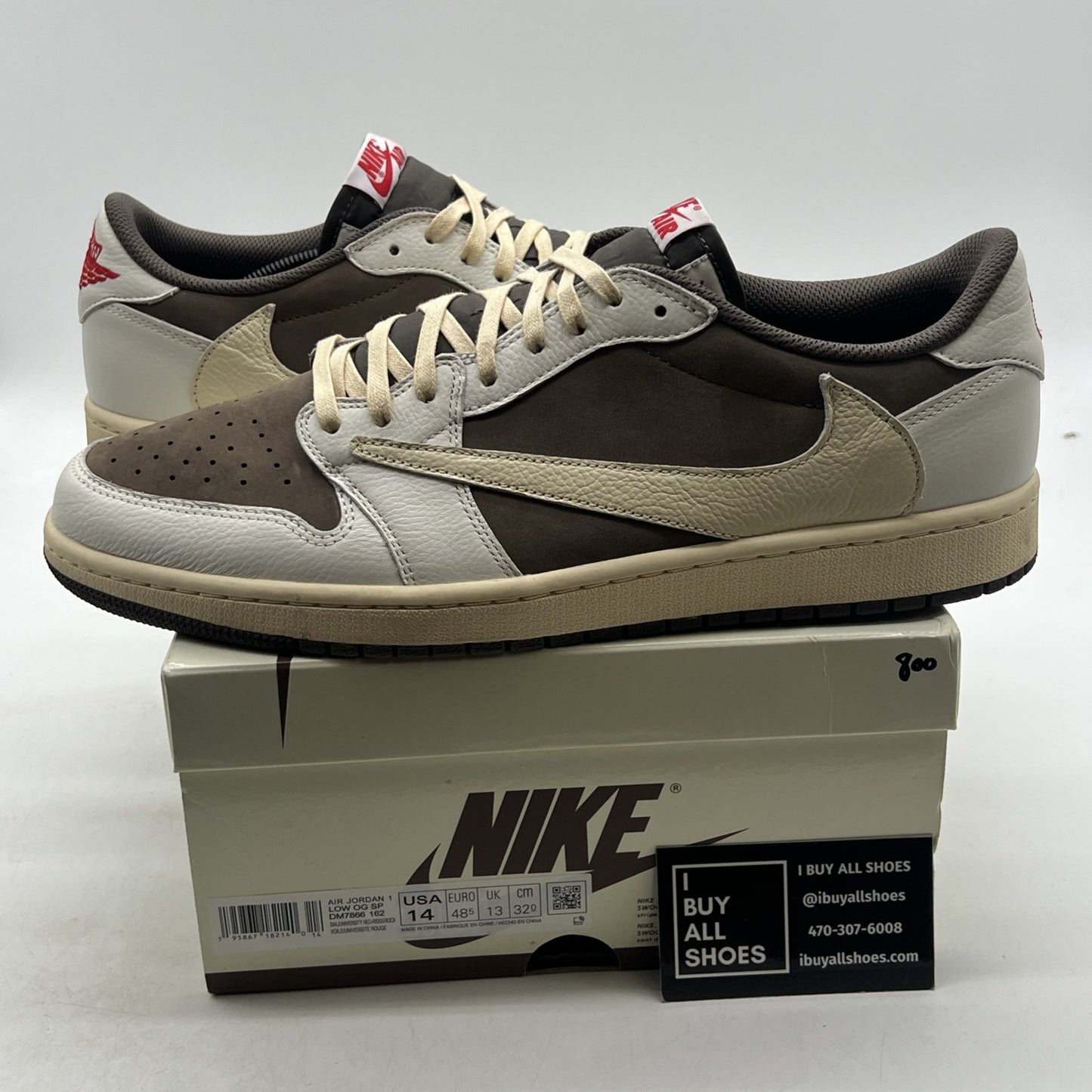 Size 14 - Air Jordan 1 Low OG x Travis Scott Reverse Mocha (DM7766-162)