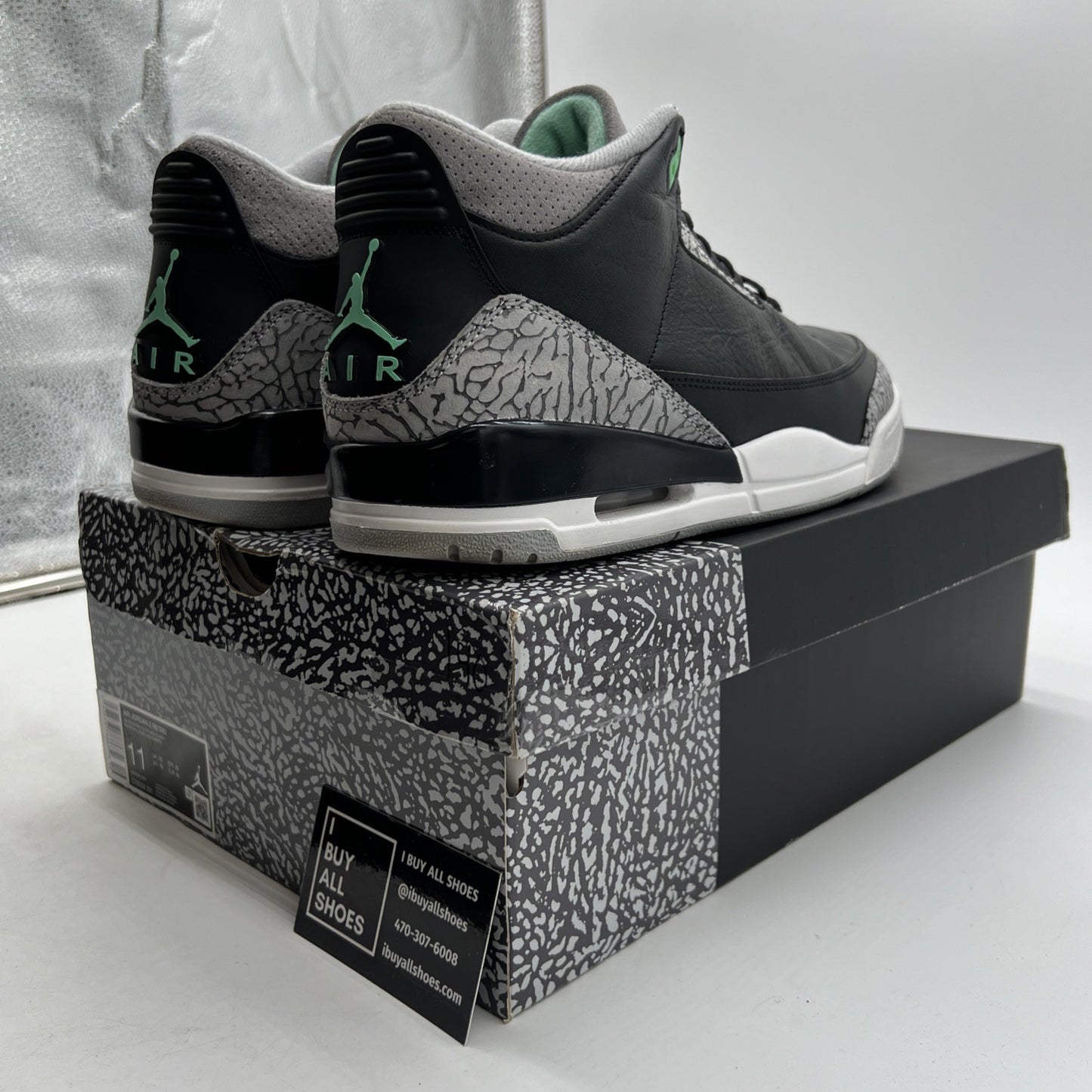 Size 11 - Air Jordan 3 Retro Green Glow (CT8532-031)