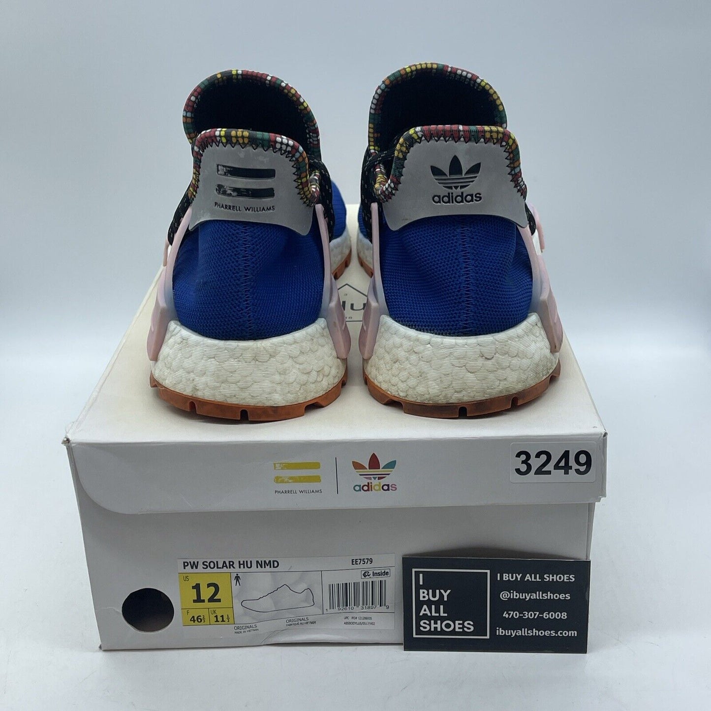 Size 12 - adidas Pharrell x NMD Human Race Inspiration Pack Blue Pink (EE7579)