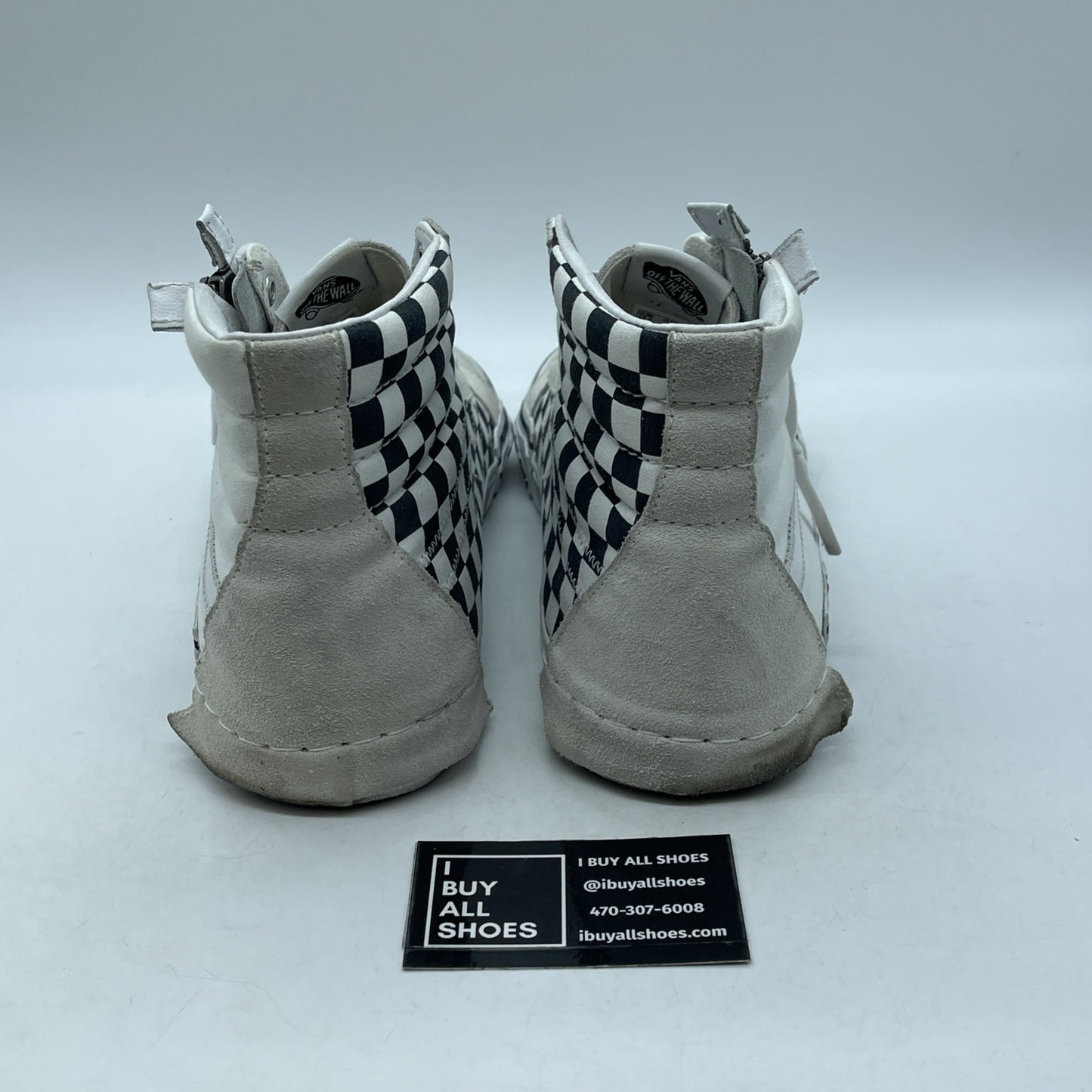 Size 12 - Vans SK8-HI Deconstructed Marshmallow Black White Suede (721454)