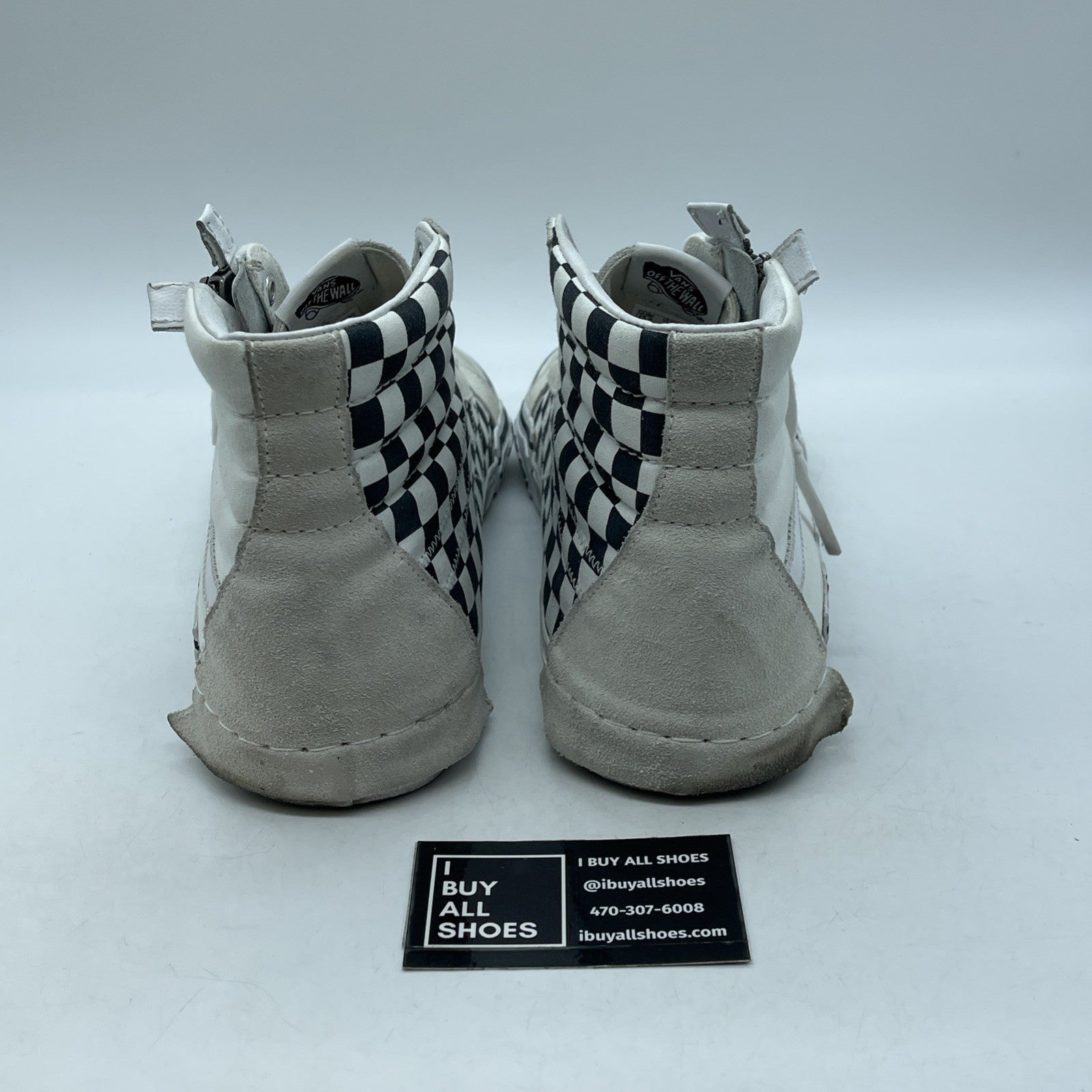 Size 12 - Vans SK8-HI Deconstructed Marshmallow Black White Suede (721454)