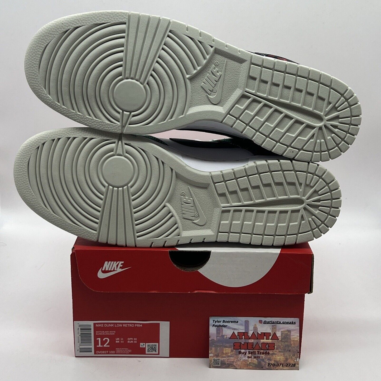 Nike Mens Fashion Sneakers Sz 12 Color White/Black-university Red-stadium Green