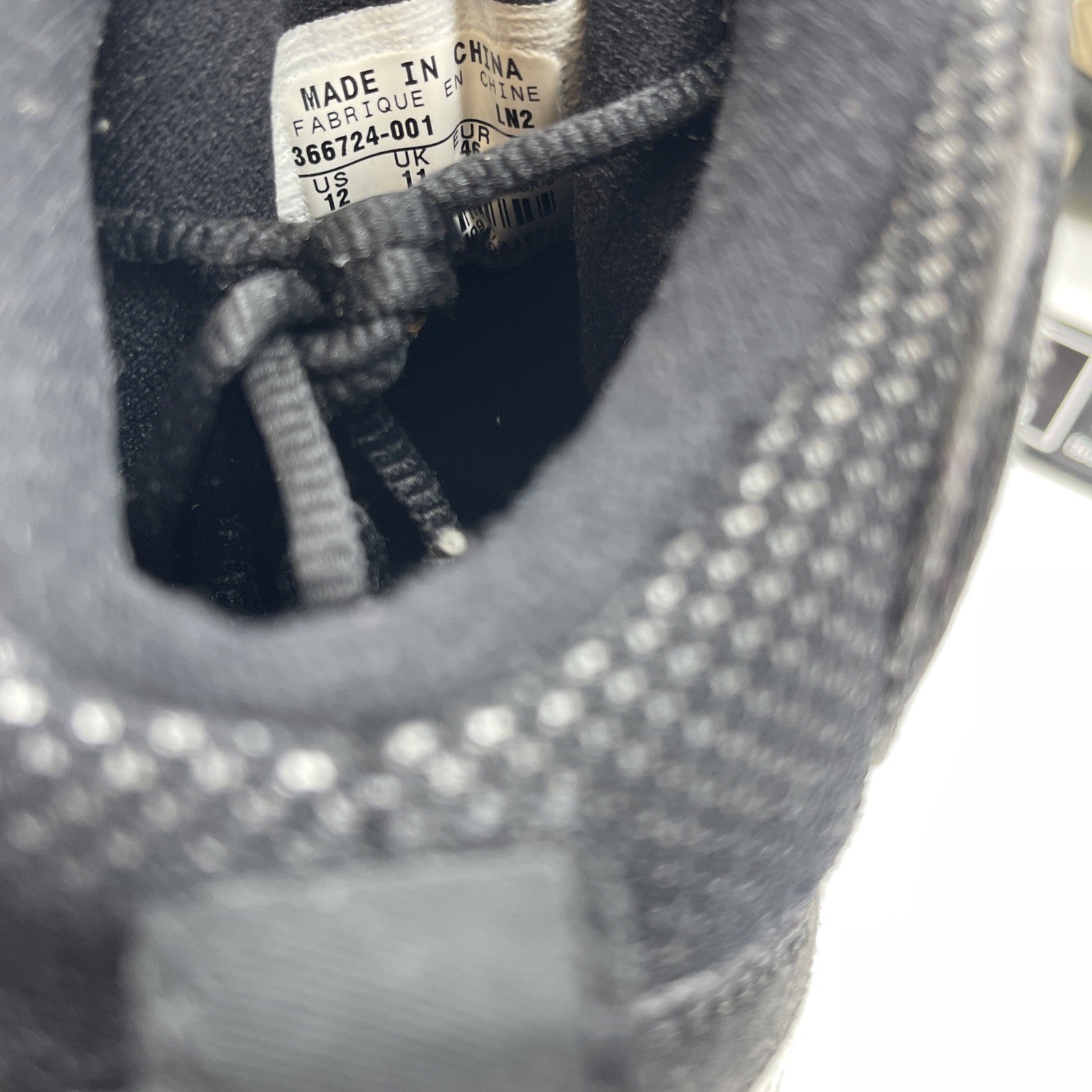 Size 12 - Nike Air Total Max Uptempo Metallic Silver Black (366724-001)
