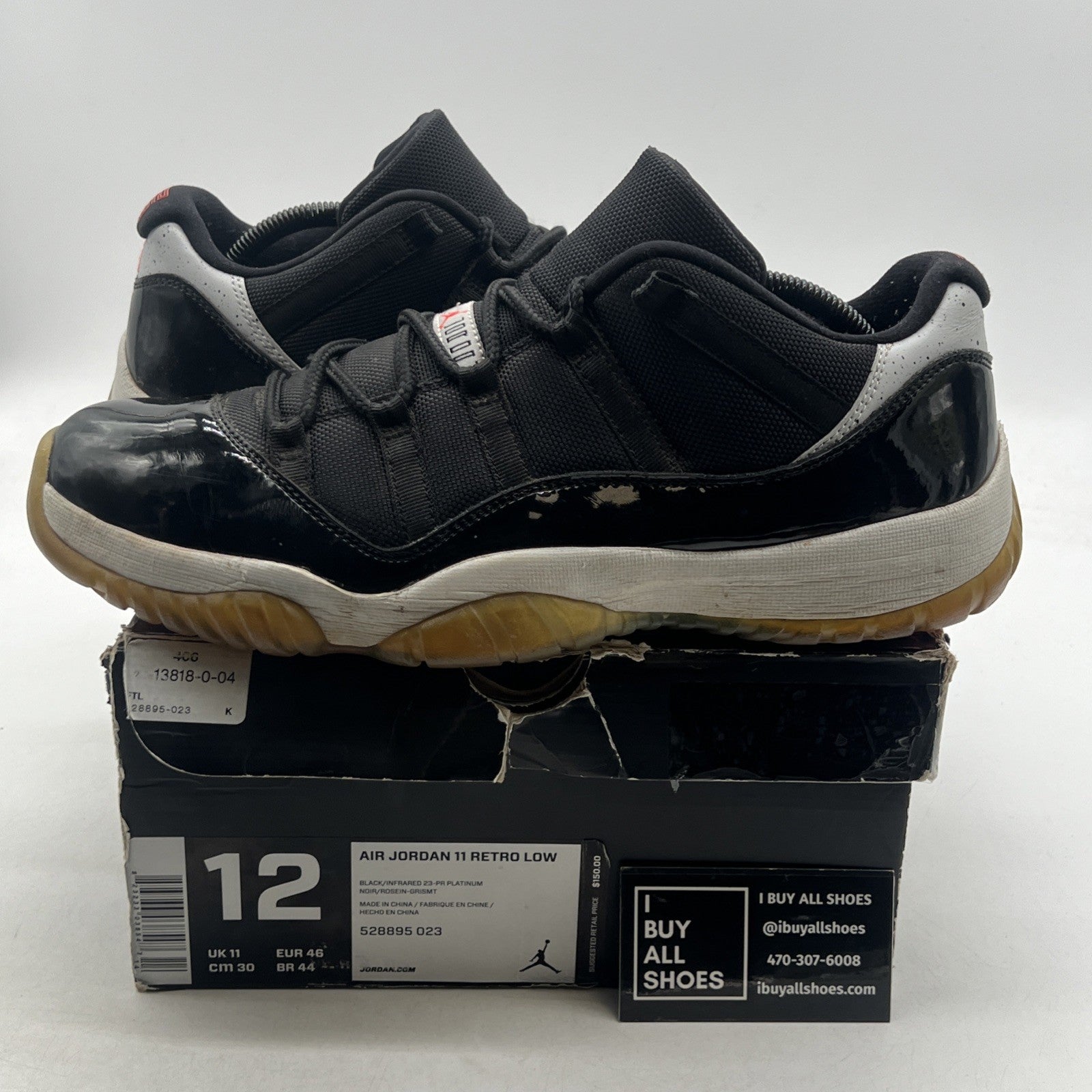Size 12 - Air Jordan 11 Retro Low Infrared 23 (528895-023)