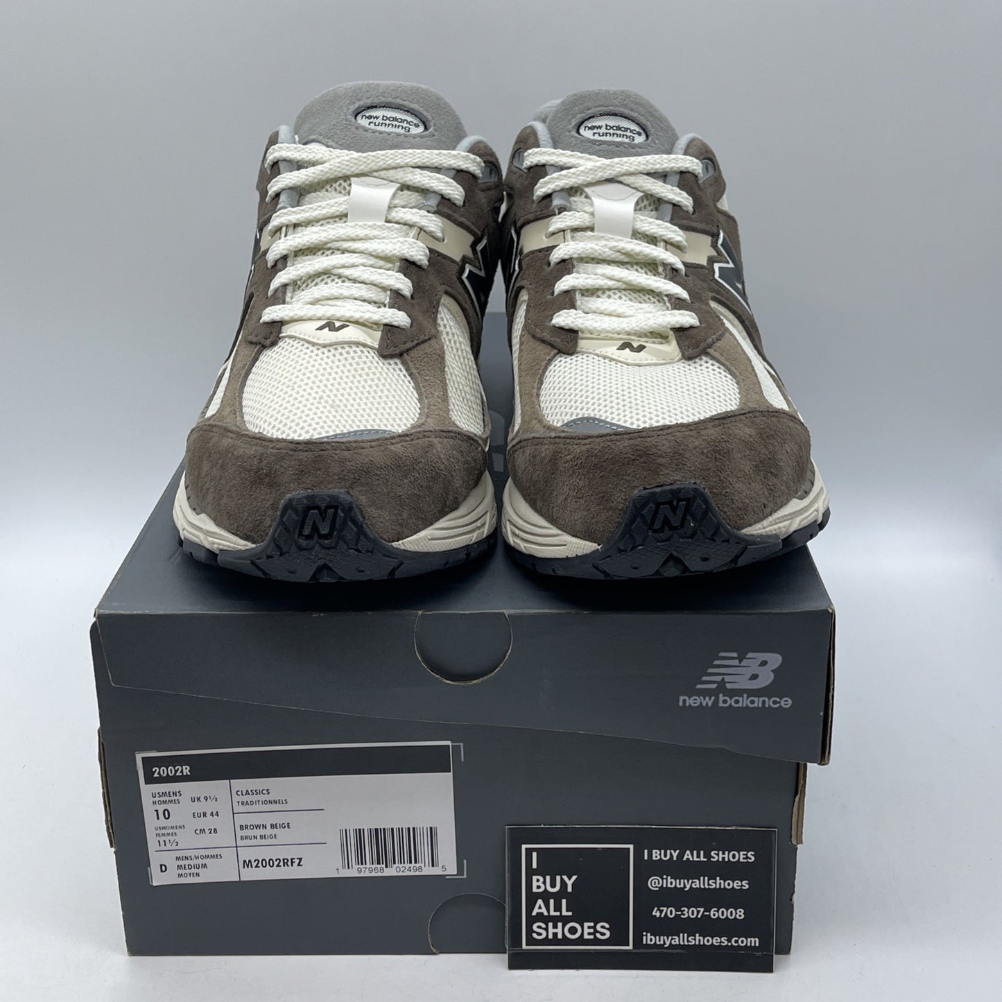 Size 10 - New Balance 2002R Emerging Brown Pack Grey Suede Leather  (M2002RFZ)