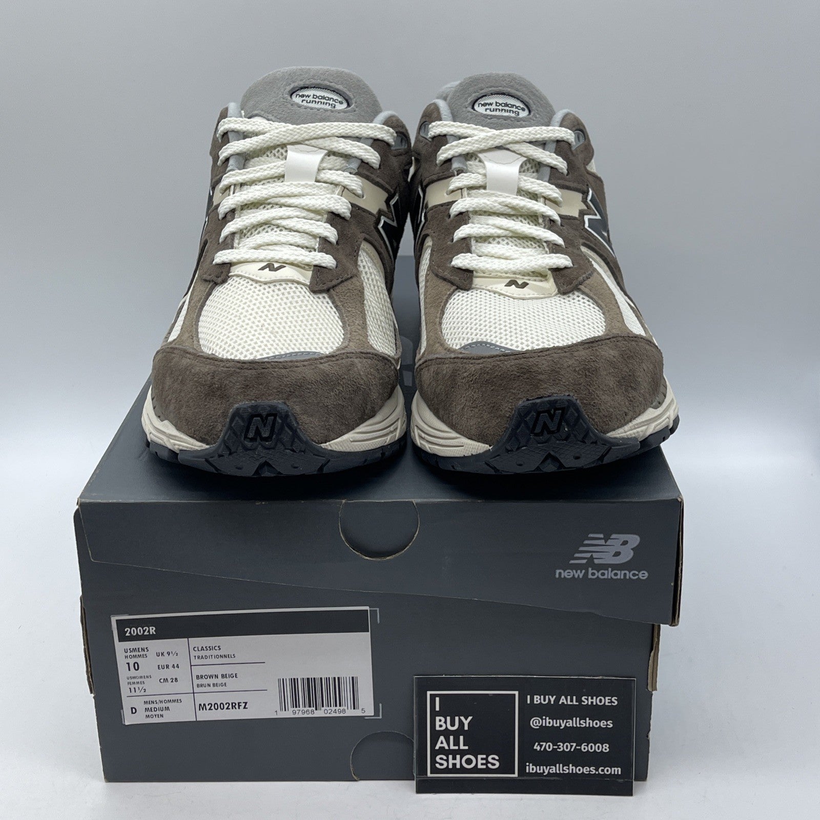 Size 10 - New Balance 2002R Emerging Brown Pack Grey Suede Leather  (M2002RFZ)