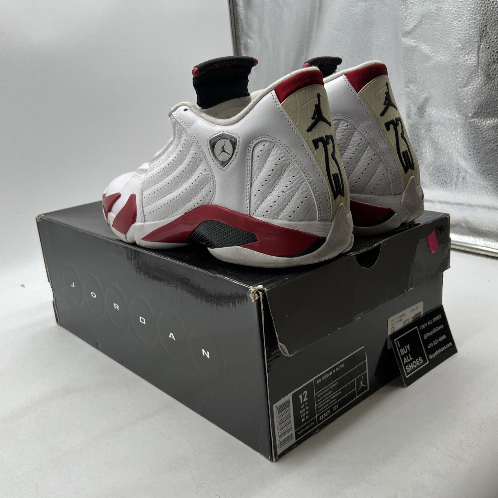 Size 12 - Air Jordan 14 Retro 2012 Candy Cane (487471-101)