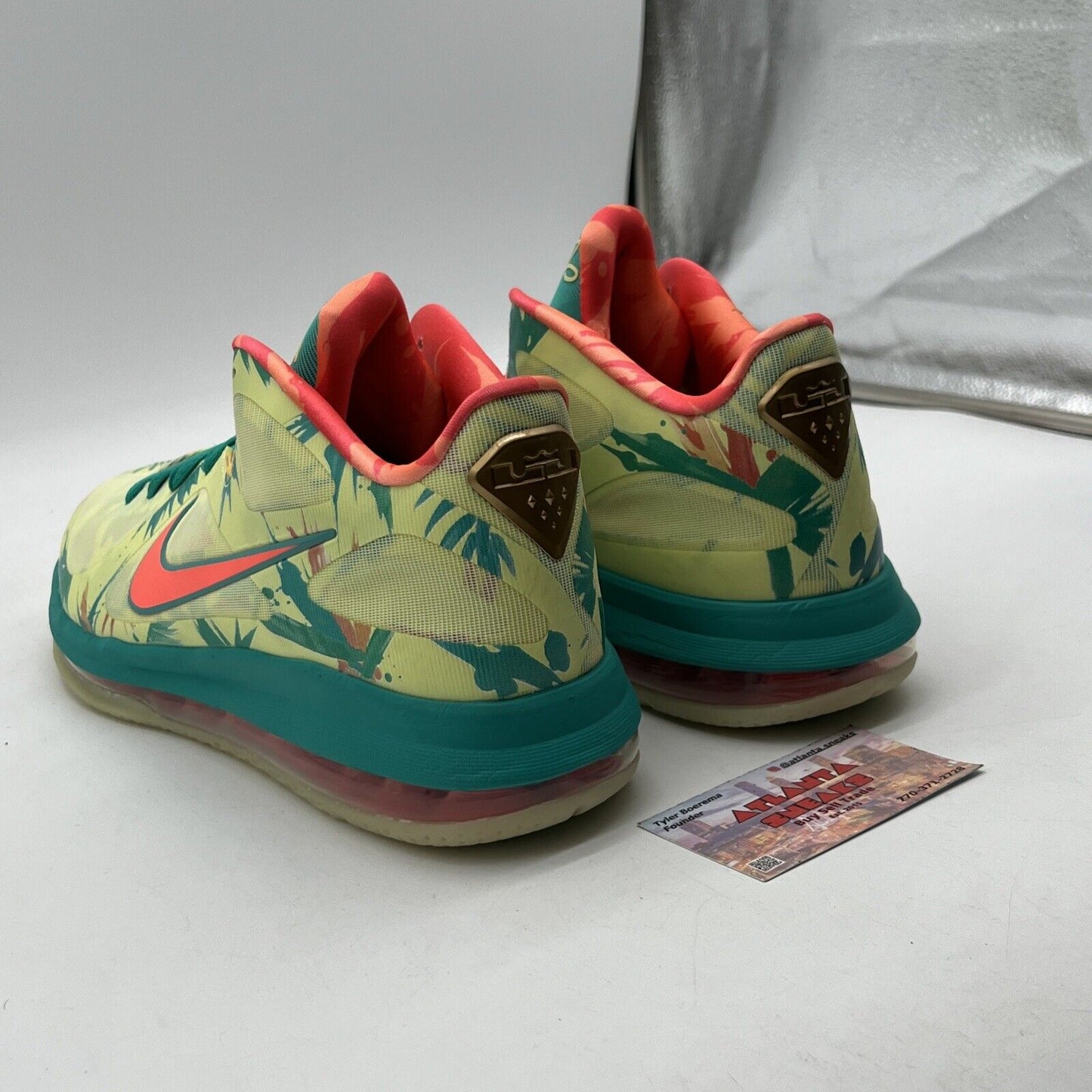 Size 11.5 - Nike LeBron 9 Low LeBronold Palmer Green Orange (DO9355-300)