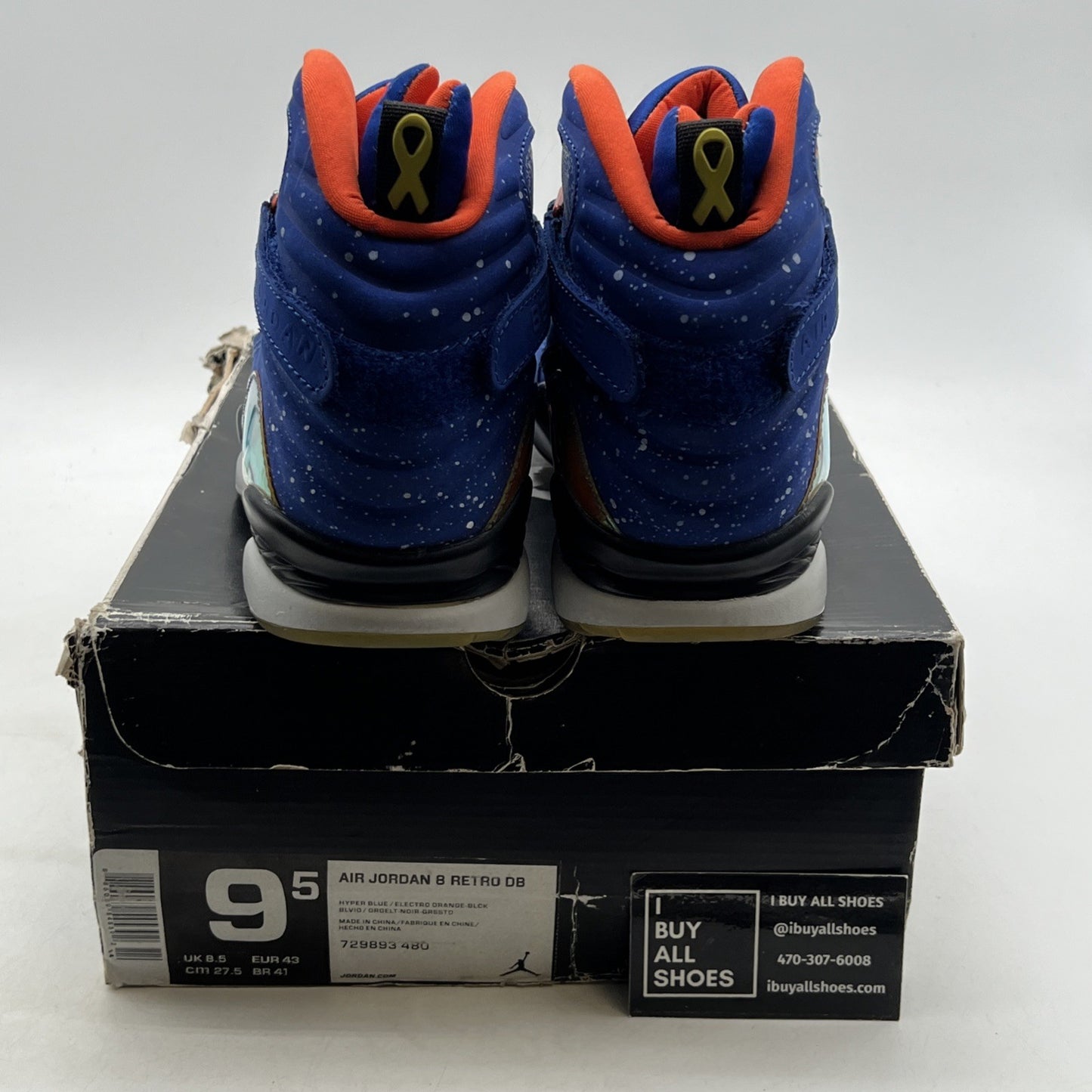 Size 9.5 - Air Jordan 8 Retro DB Doernbecher (729893-480)