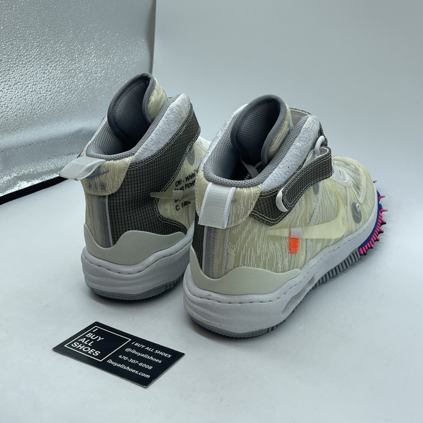 Size 12 - Nike Air Force 1 x Off-White White 2022 Grey Suede (DO6290-100)