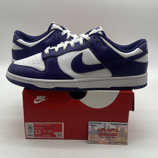 Size 13 - Nike Dunk Low Retro Court Purple 2022 White Purple  (DD1391-104)