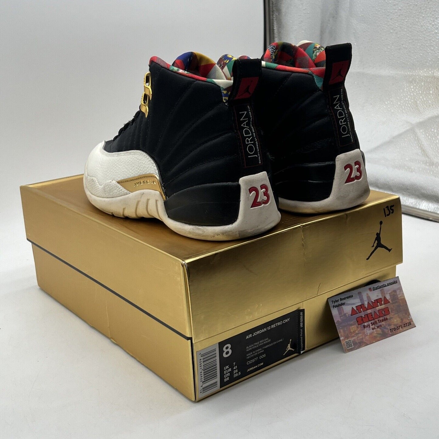 Size 8 - Air Jordan 12 Retro 2019 Chinese New Year White Leather (CI2977-006)