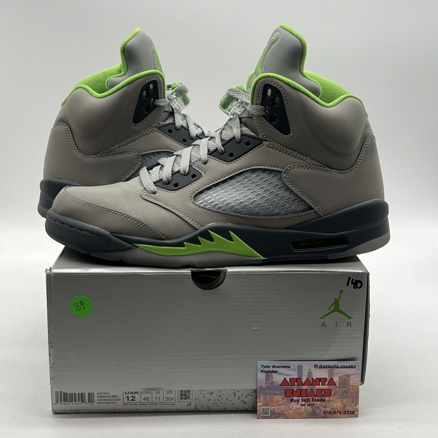 Size 12 - Jordan 5 Retro Green Bean Grey (DM9014-003)