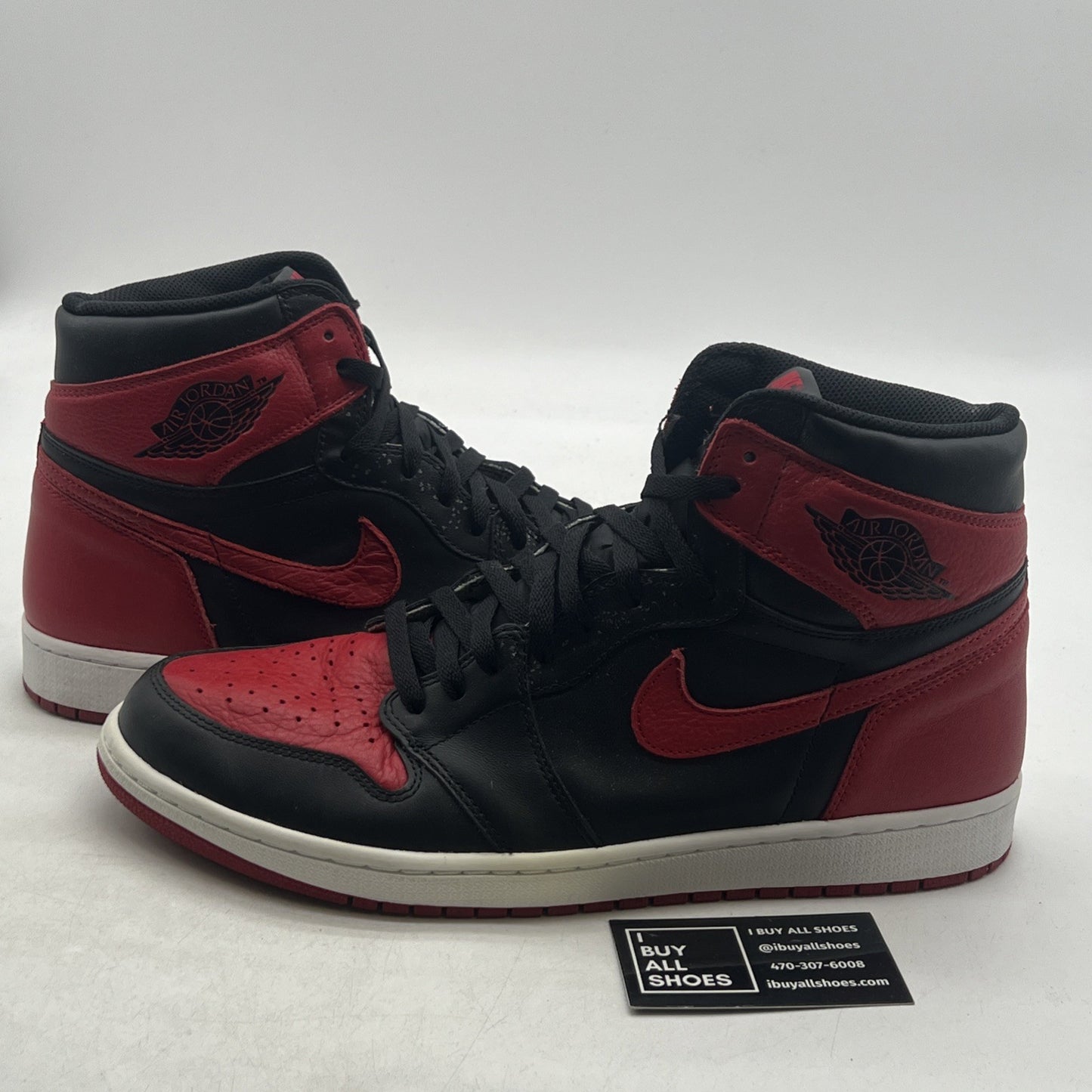 Size 14 - Air Jordan 1 Retro OG High Banned, Bred (555088-001)