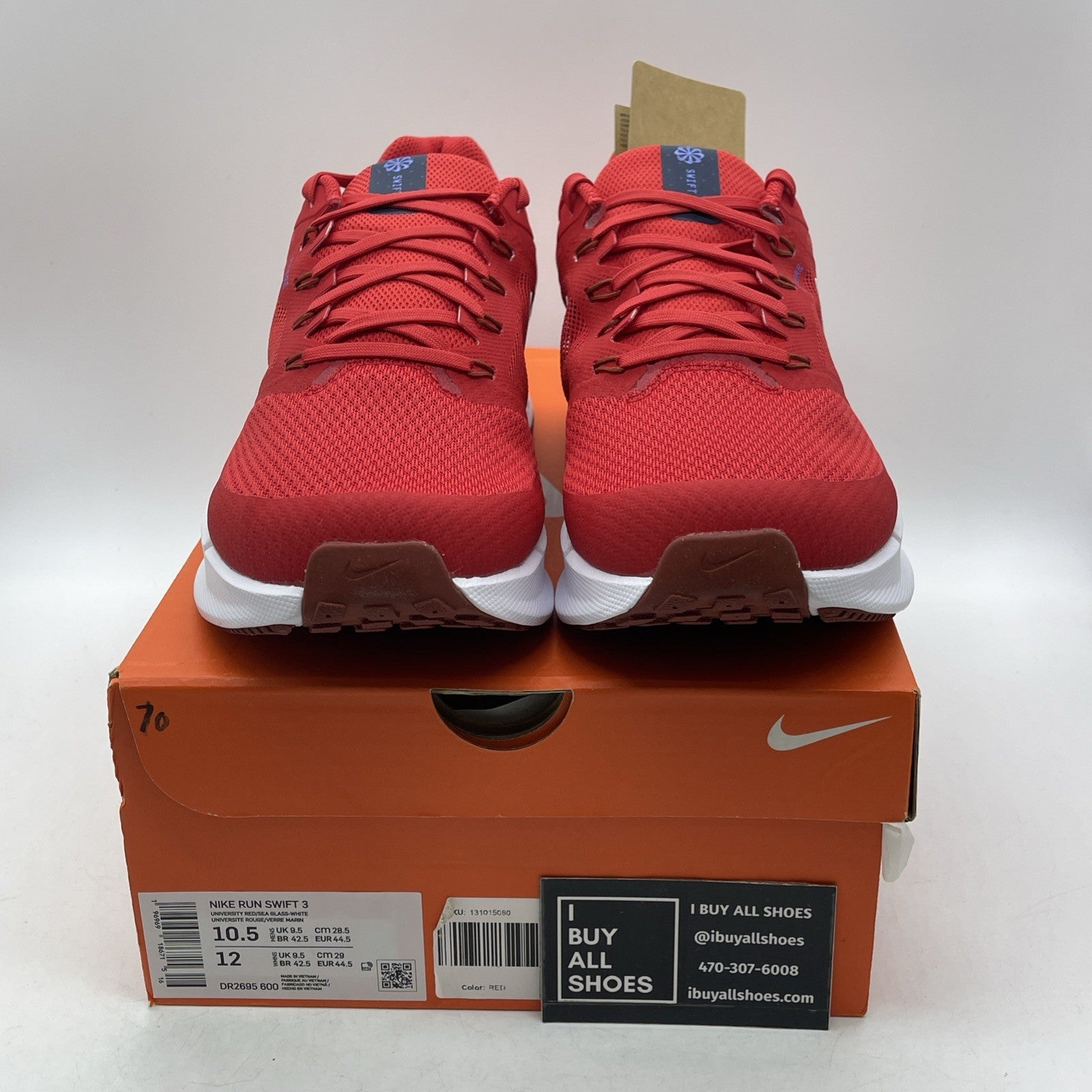 Size 10.5 - Nike Run Swift 3 University Red Sea Glass (DR2695-600)
