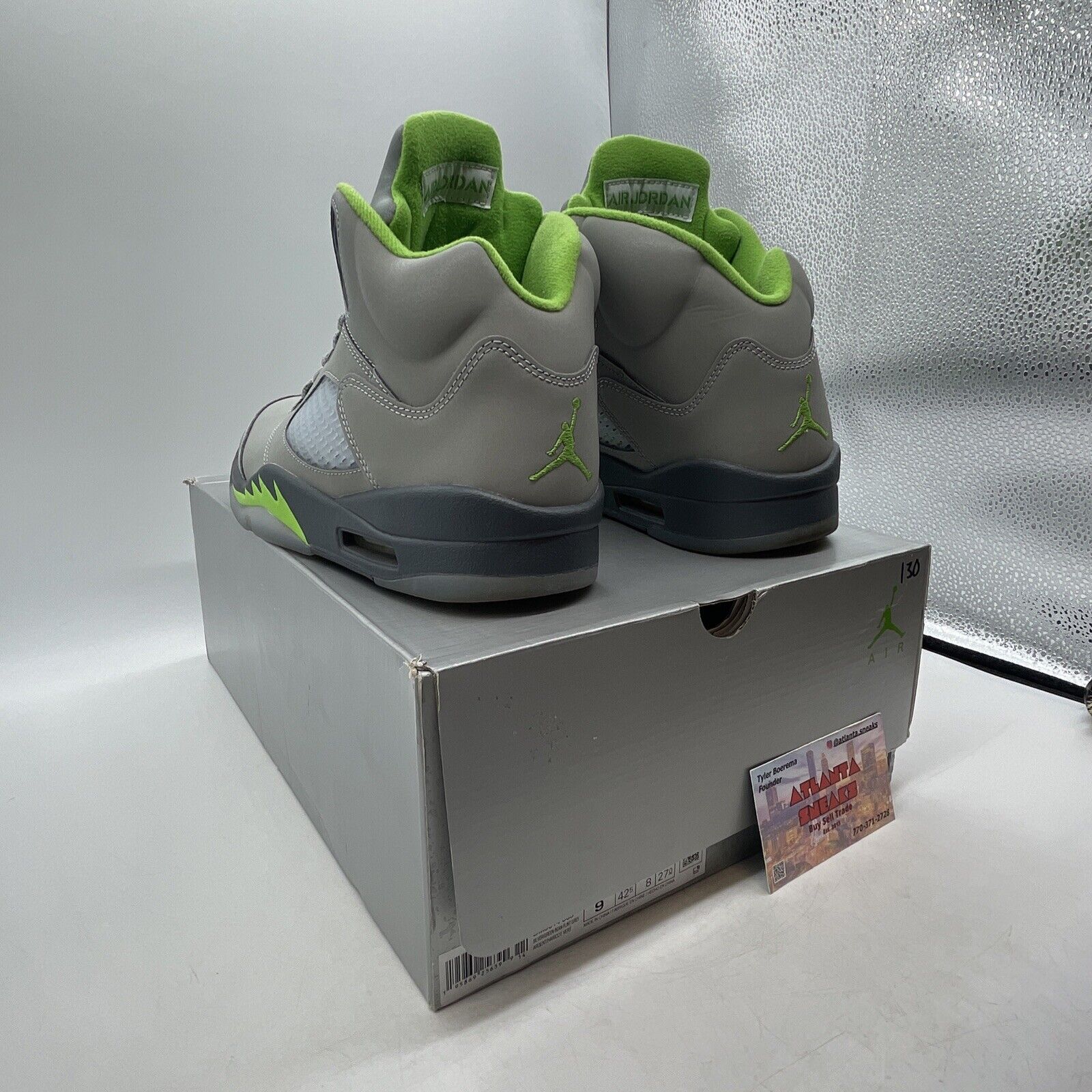 Size 9 - Jordan 5 Retro Green Bean Grey (DM9014-003)