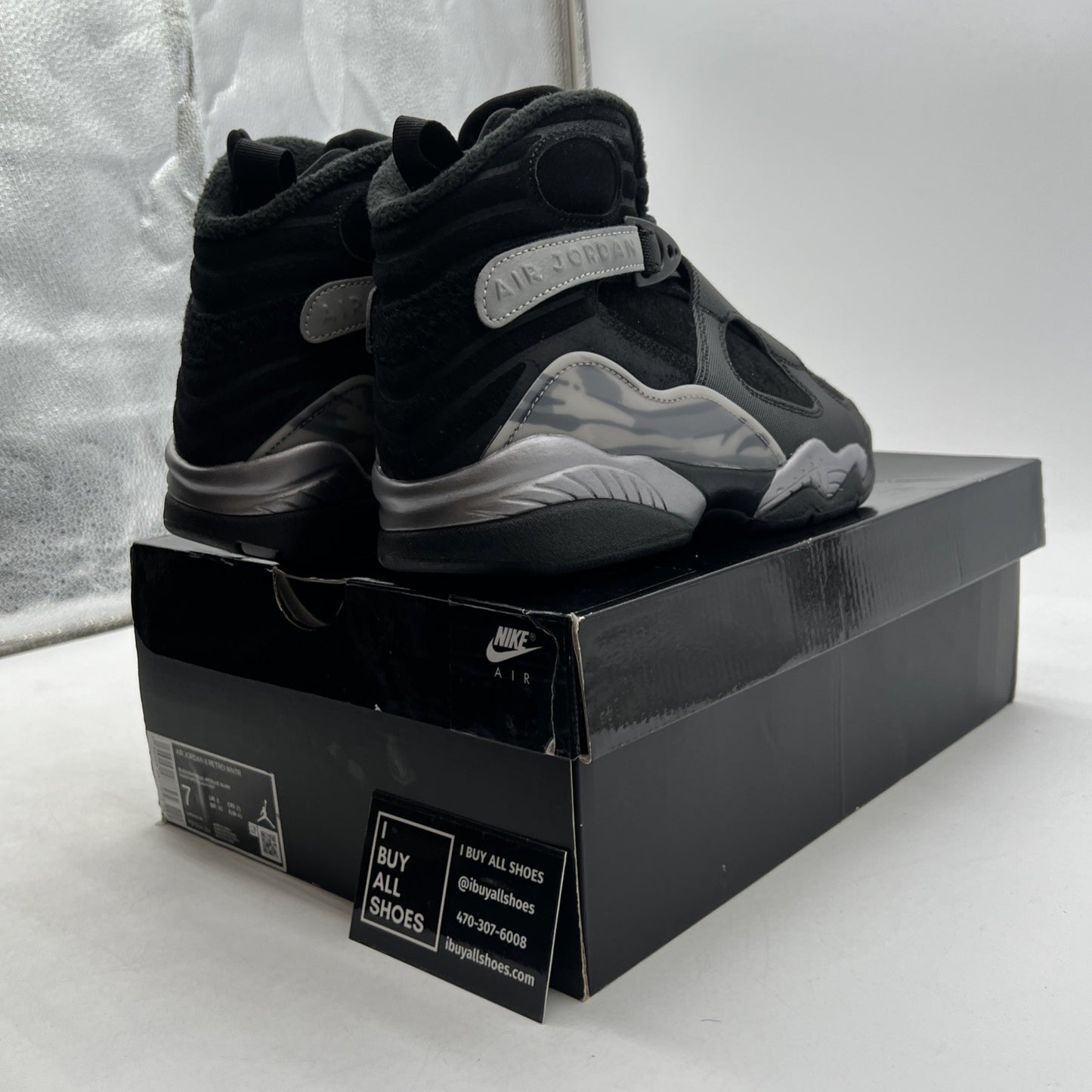 Size 7 - Air Jordan 8 Retro Winterized Gunsmoke (FD1334-001)