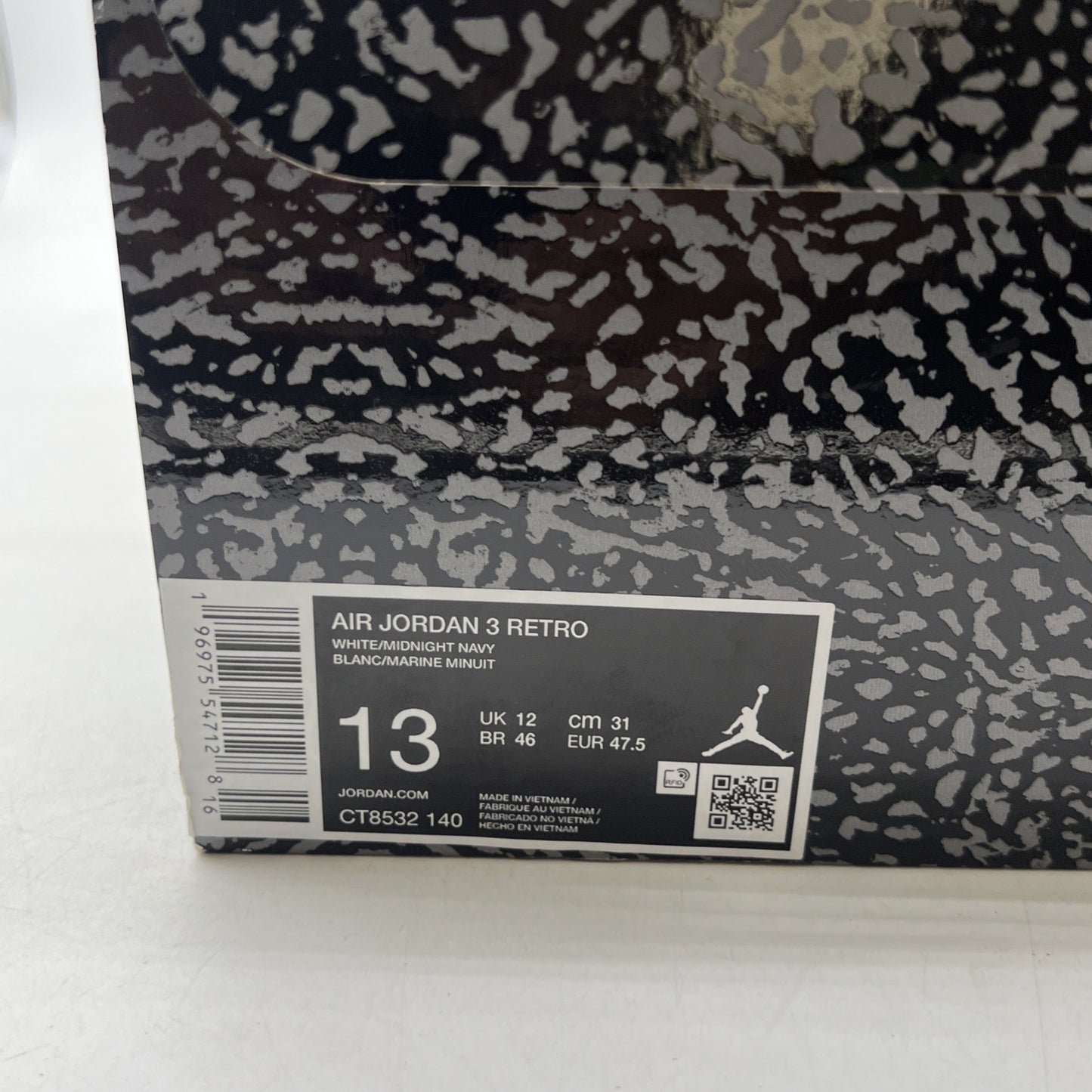 Size 13 - Air Jordan 3 Retro Midnight Navy (CT8533-140)