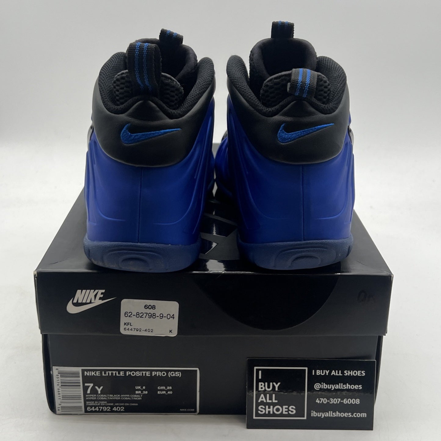 Size 7Y - Nike Little Posite Pro GS Hyper Cobalt Shoes (64479-402)