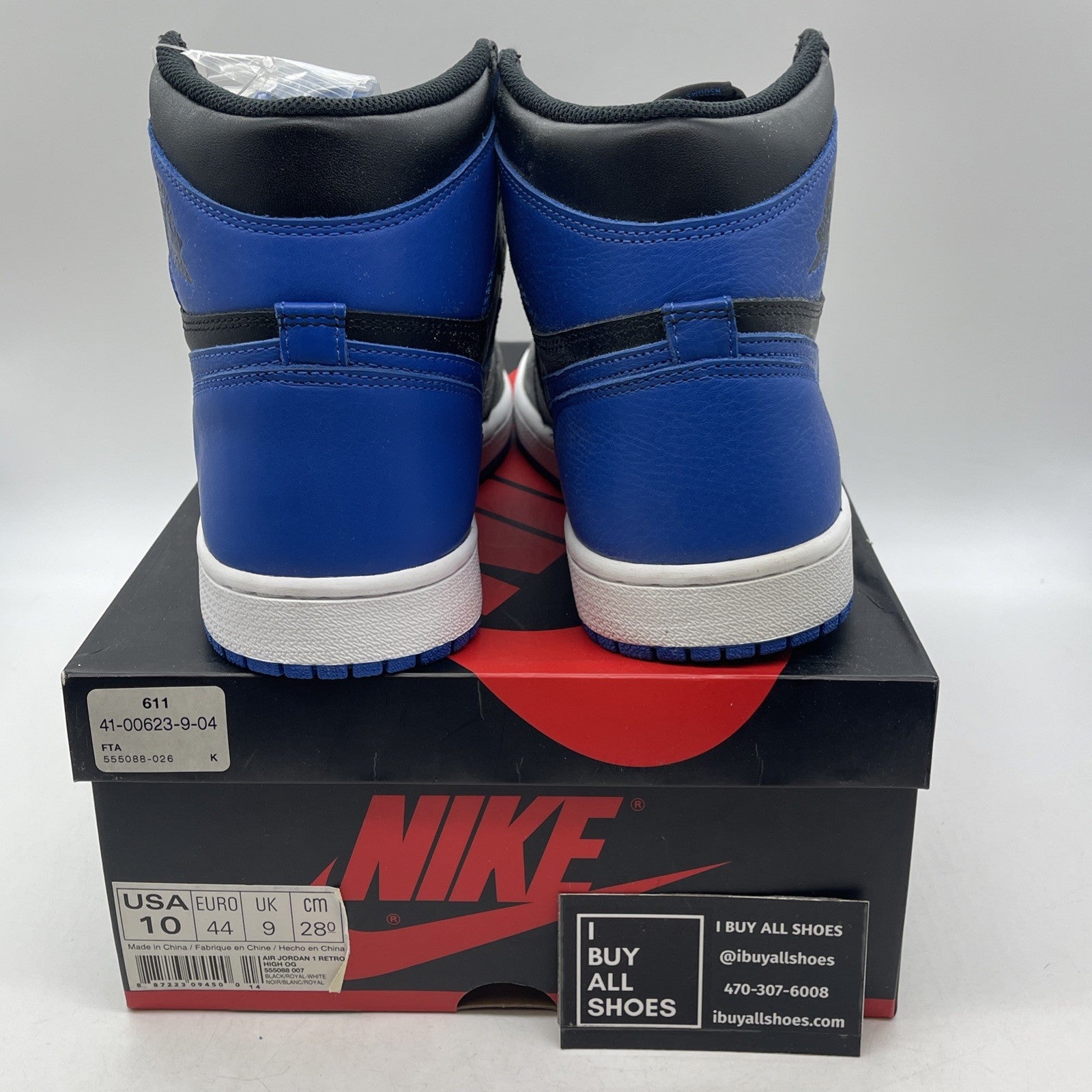 Size 10 - Air Jordan 1 Retro OG High Royal (555088-007)