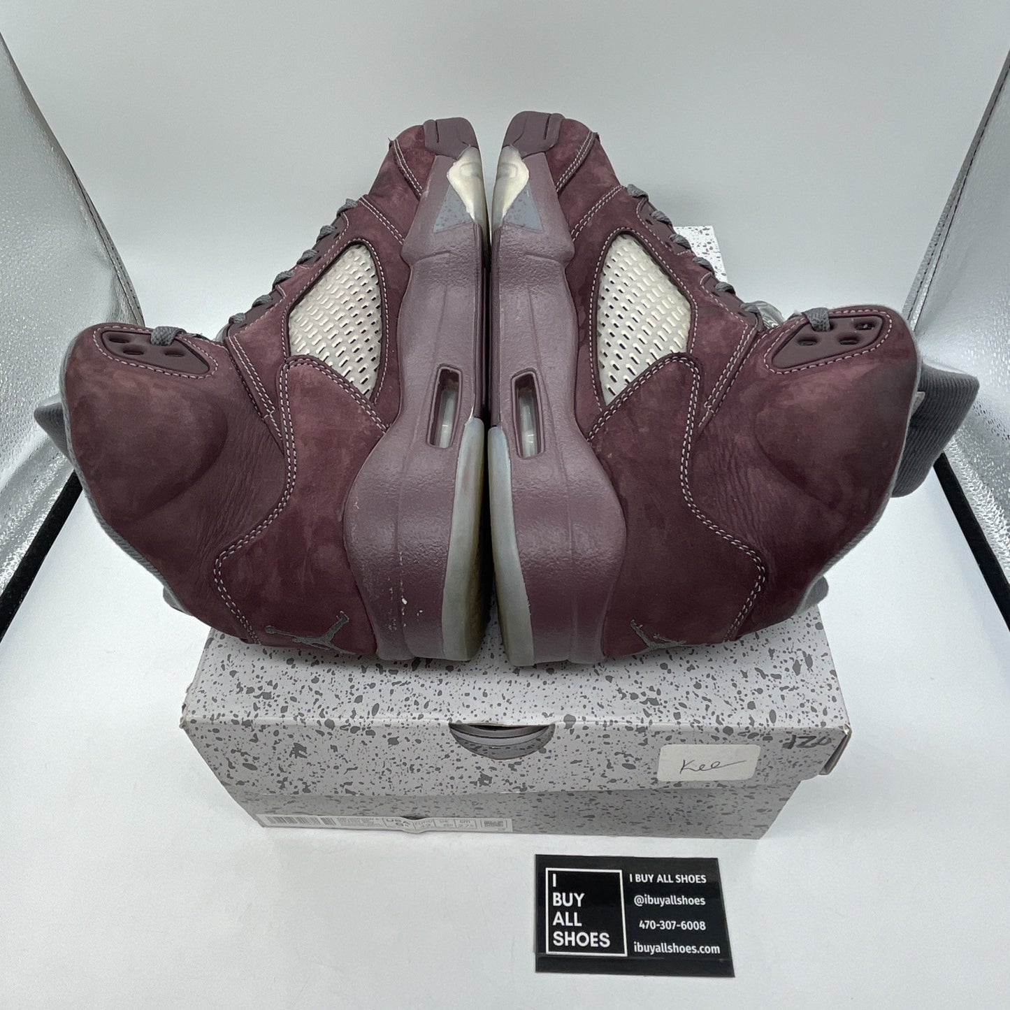 Size 9.5 - Air Jordan 5 Retro SE 2023 Burgundy Grey Suede (DZ4131-600)
