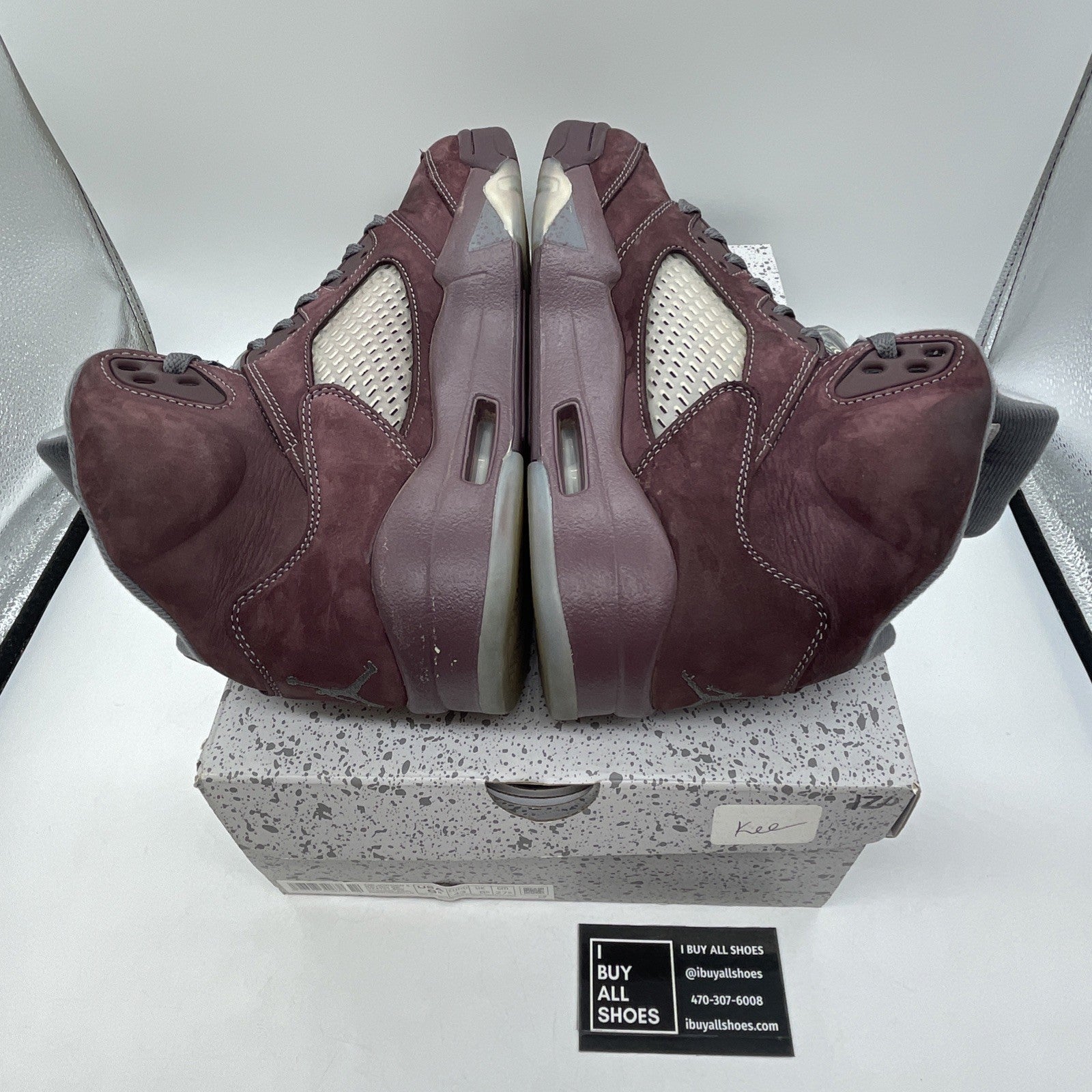 Size 9.5 - Air Jordan 5 Retro SE 2023 Burgundy Grey Suede (DZ4131-600)