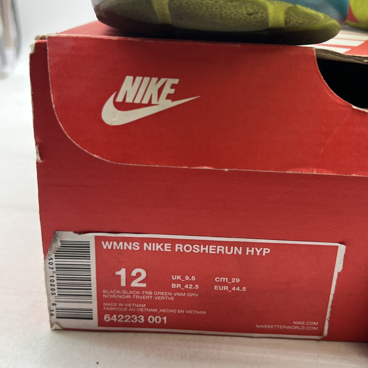 Size 12 - Nike Rosherun Hyp Black W (642233-001)