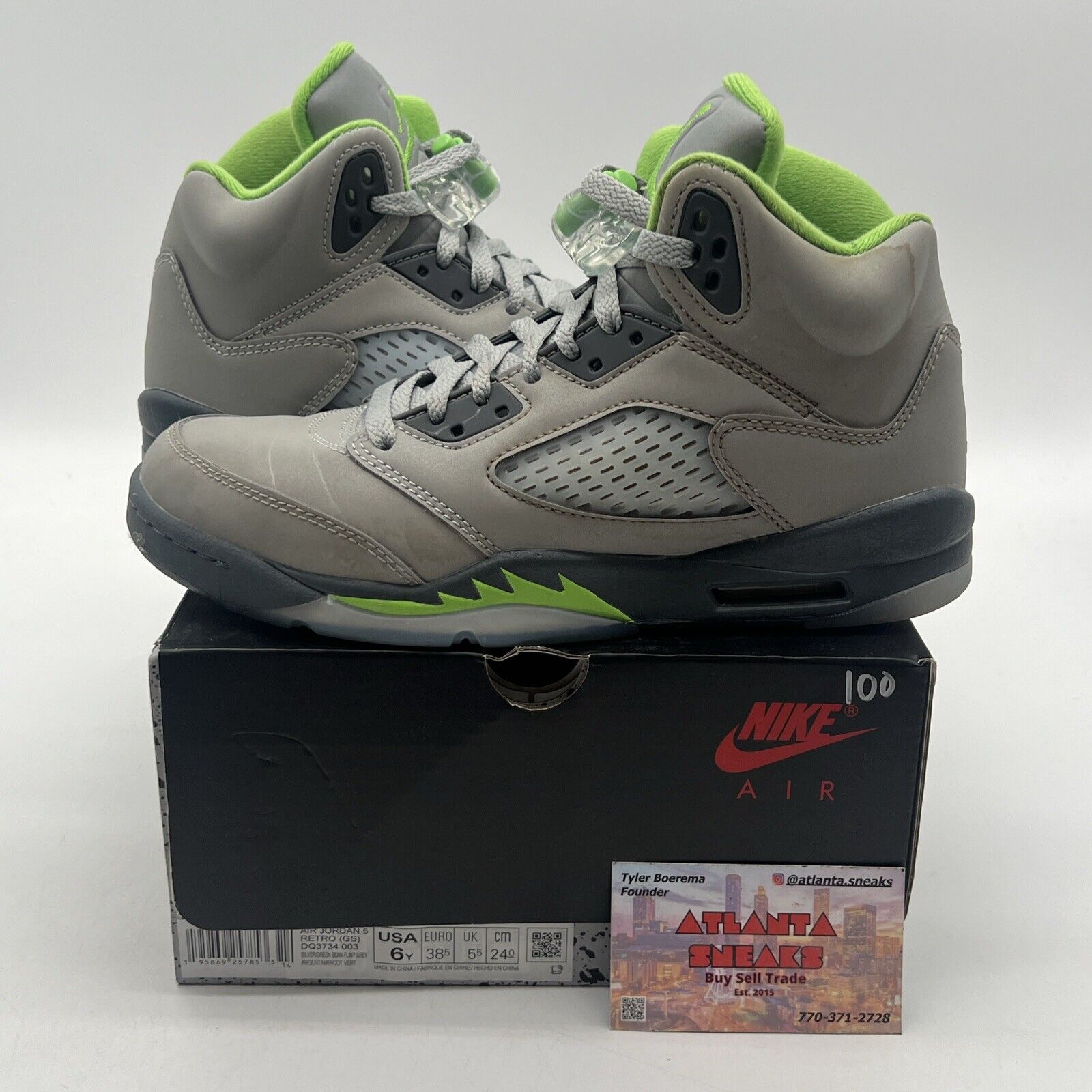 Size 6 (GS) - Jordan 5 Retro 2022 Mid Green Bean