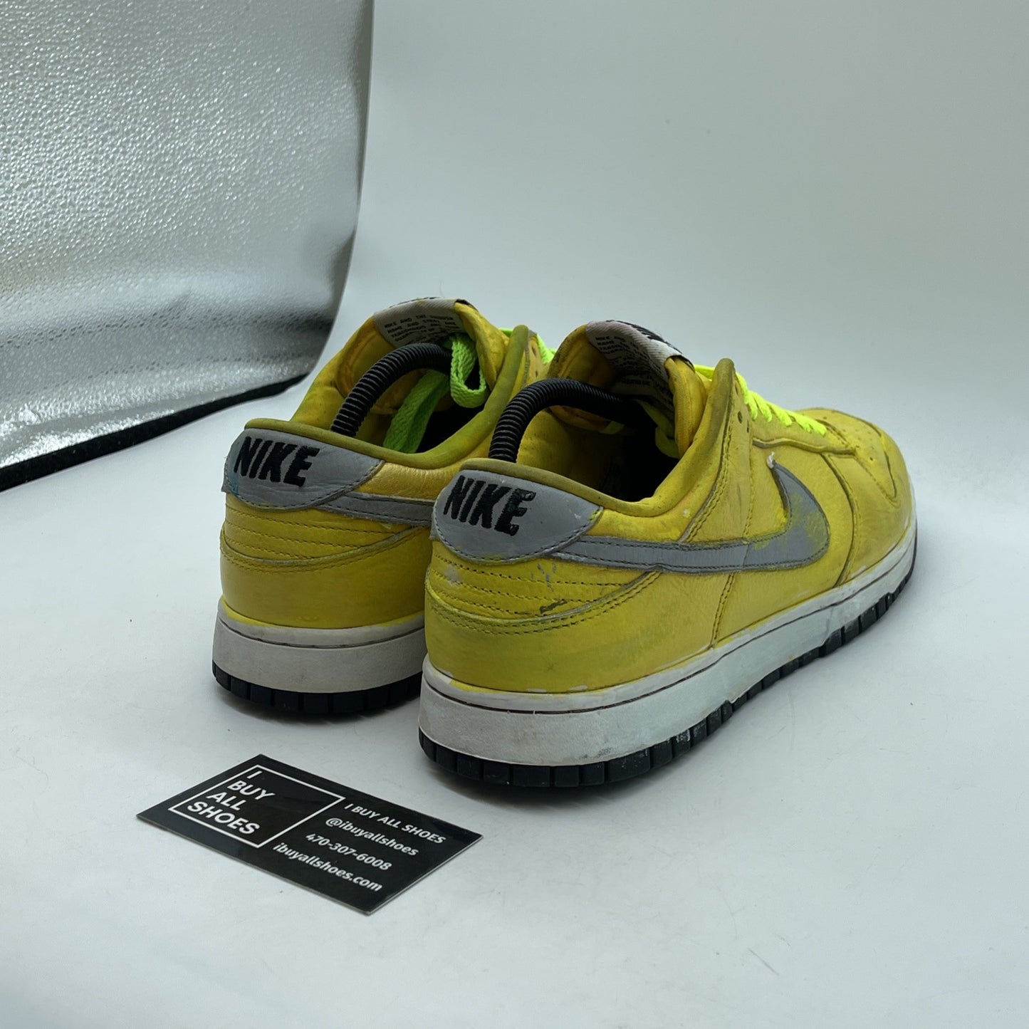 Size 10 - Nike Dunk Low Multicoloured Silver Yellow Leather (AH7979-992)