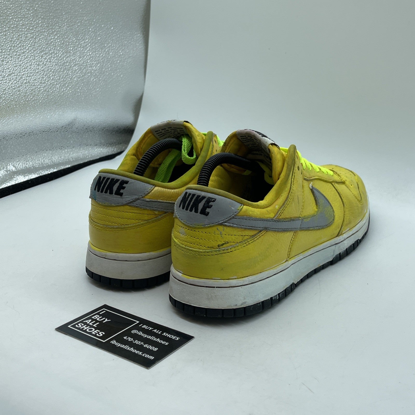Size 10 - Nike Dunk Low Multicoloured Silver Yellow Leather (AH7979-992)