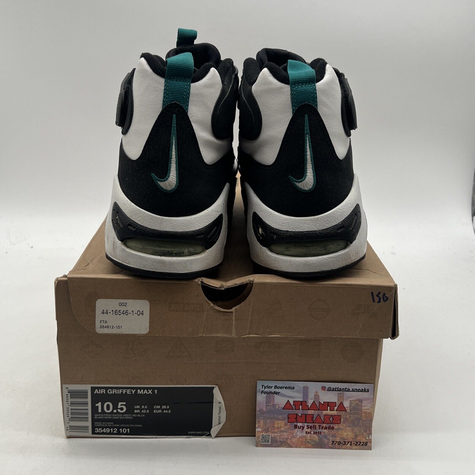 Size 10.5 - Nike Air Griffey Max 1 Freshwater (354912-101)