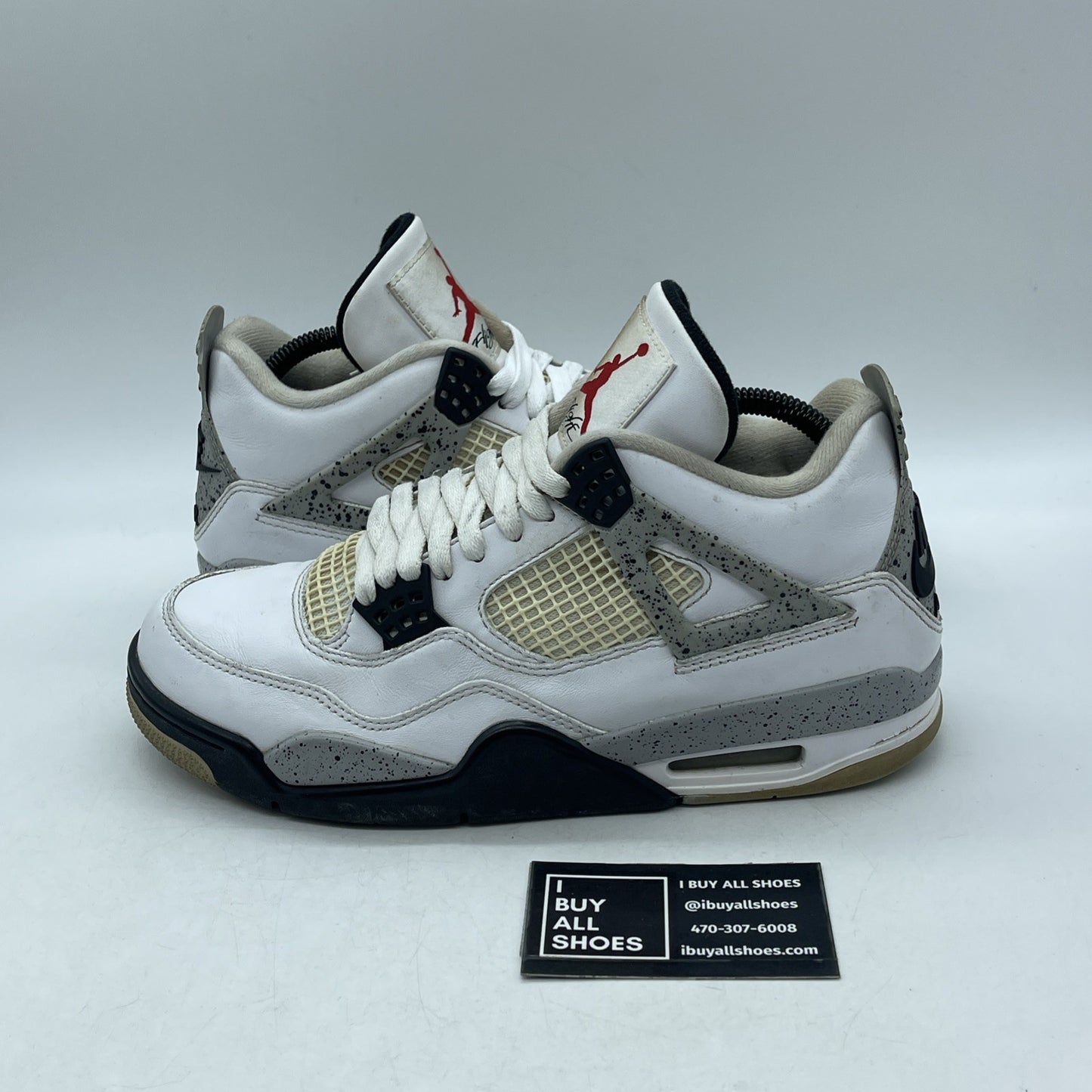 Size 8.5 - Air Jordan 4 Retro OG Mid White Cement (840606-192)