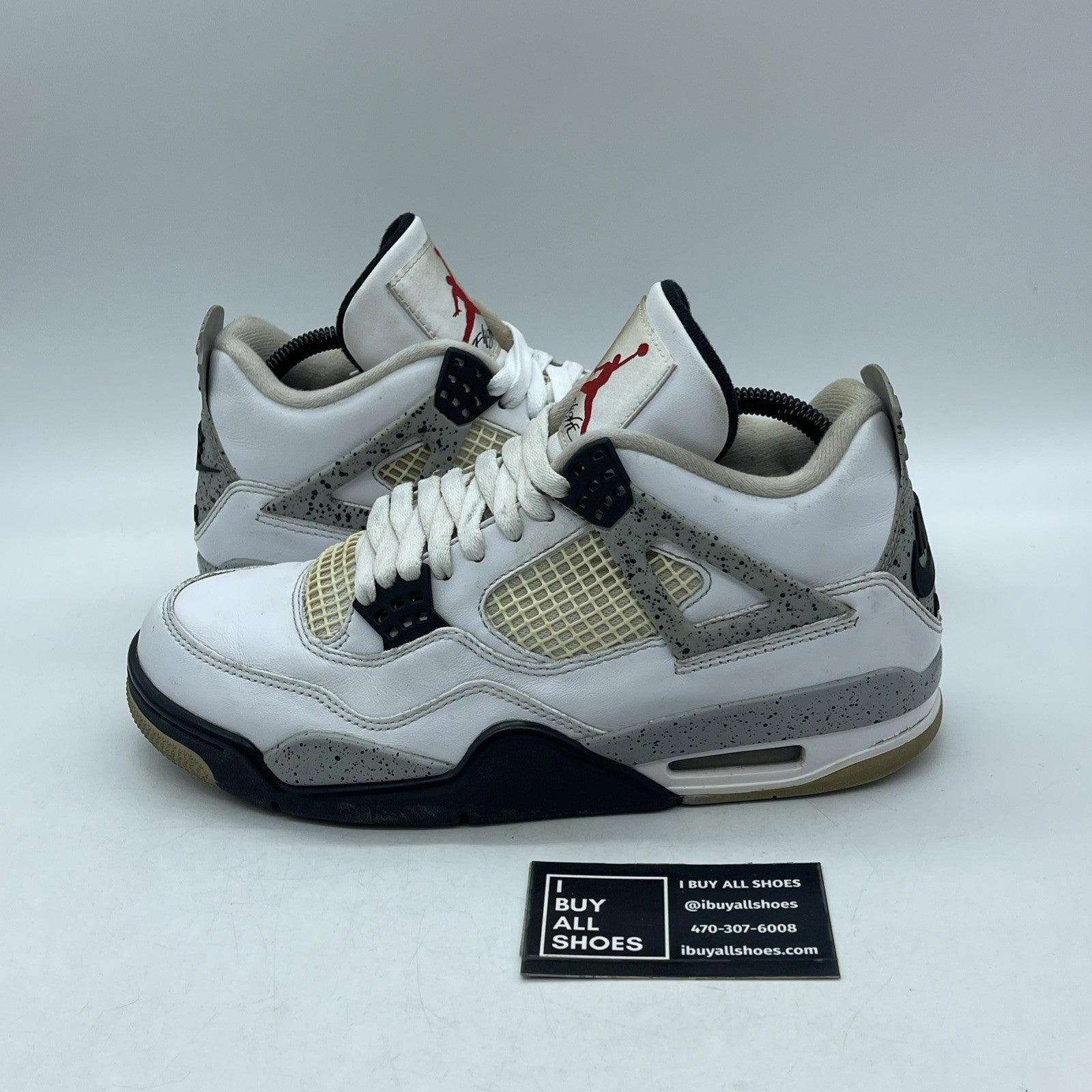 Size 8.5 - Air Jordan 4 Retro OG Mid White Cement (840606-192)