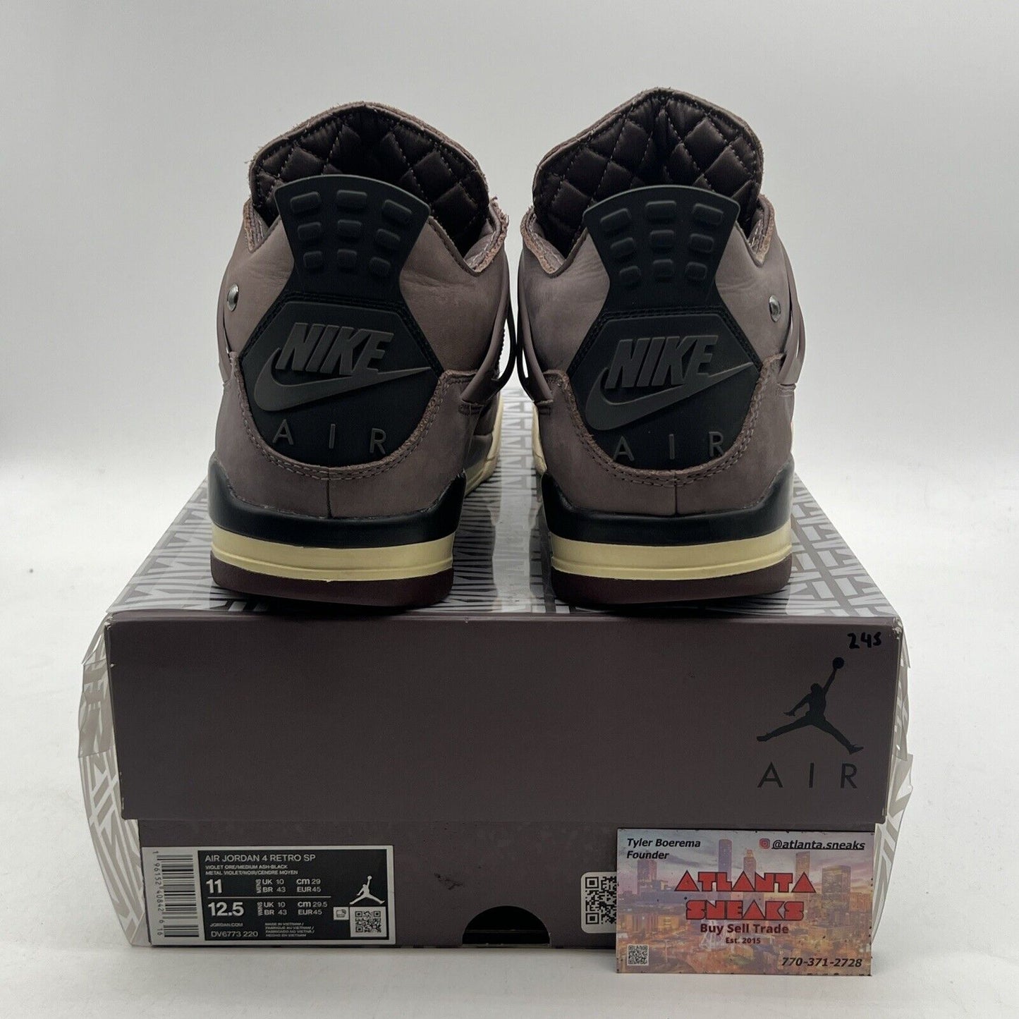 Size 11 - Air Jordan 4 Retro x A Ma Maniere Mid Violet Ore (DV6773-220)
