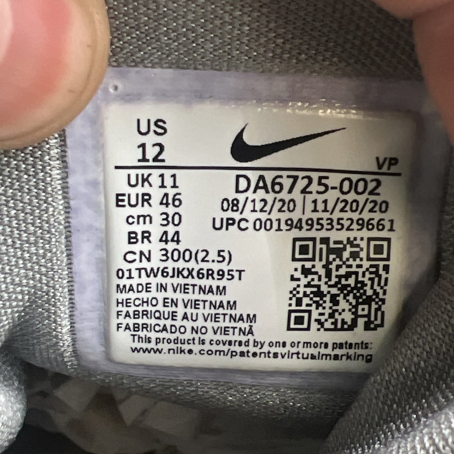 Size 12 - Nike Cosmic Unity Space Hippie (DA6725-002)