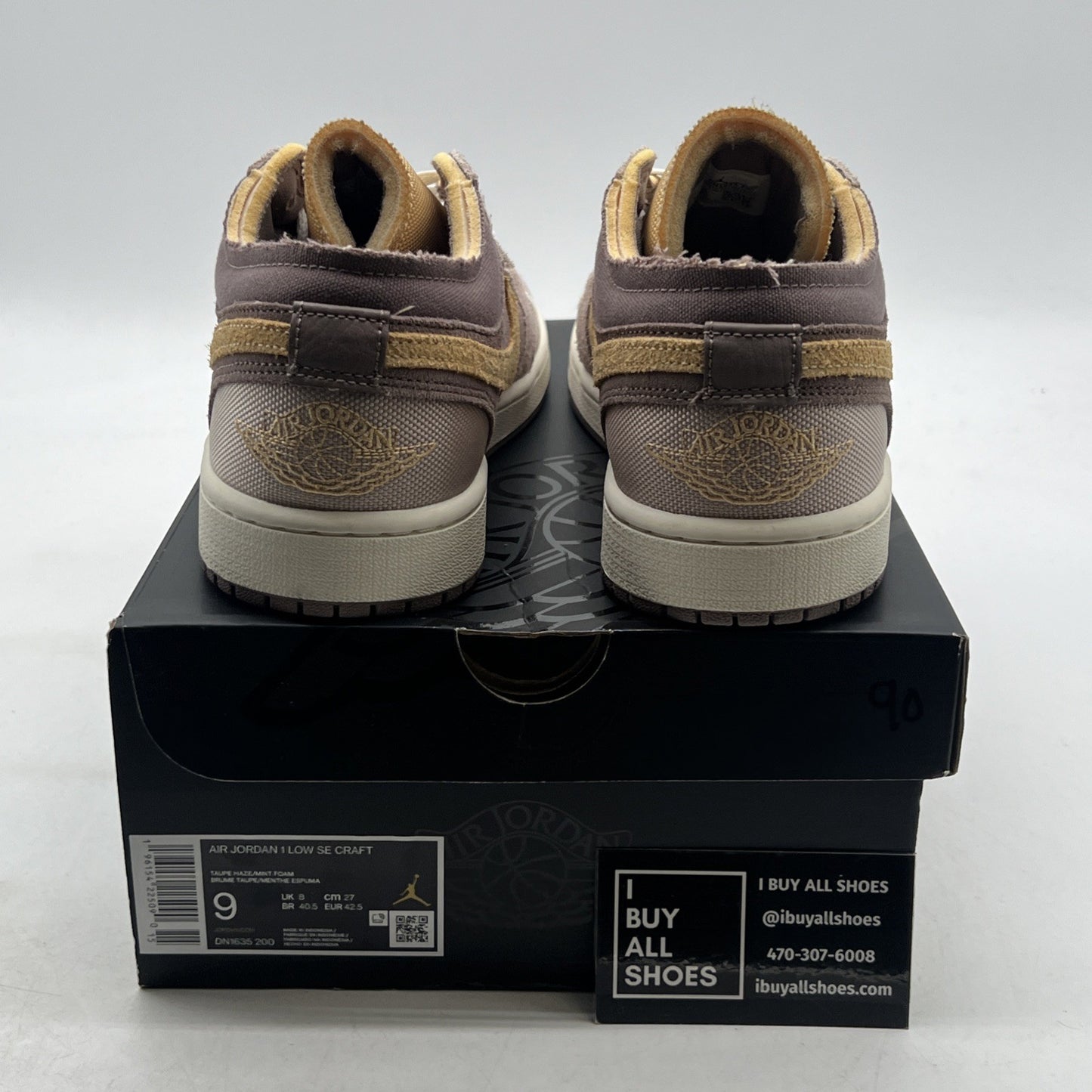 Size 9 - Air Jordan 1 Low SE Craft Inside Out (DN1635-200)
