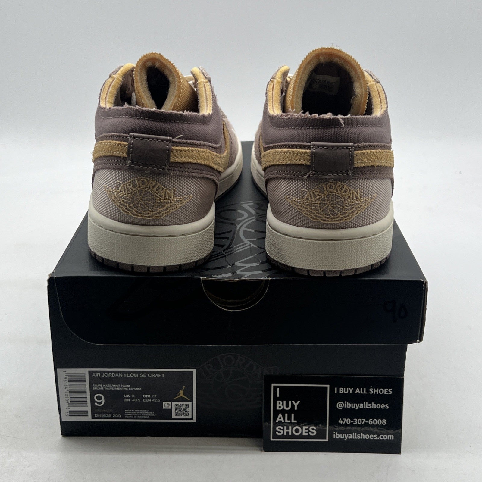 Size 9 - Air Jordan 1 Low SE Craft Inside Out (DN1635-200)