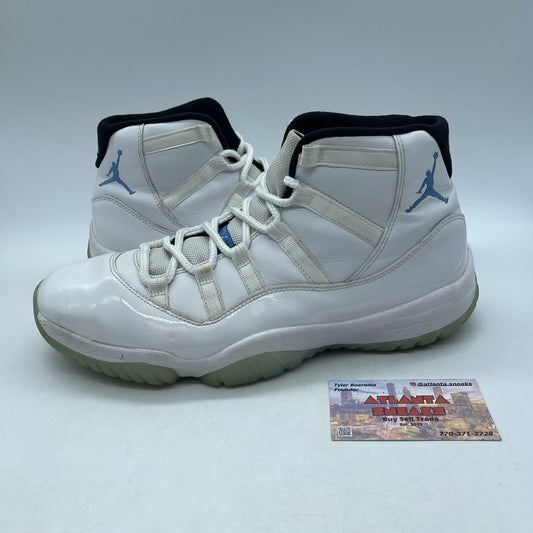Size 10.5 - Jordan 11 Retro High Legend Blue White Leather (378037-117)