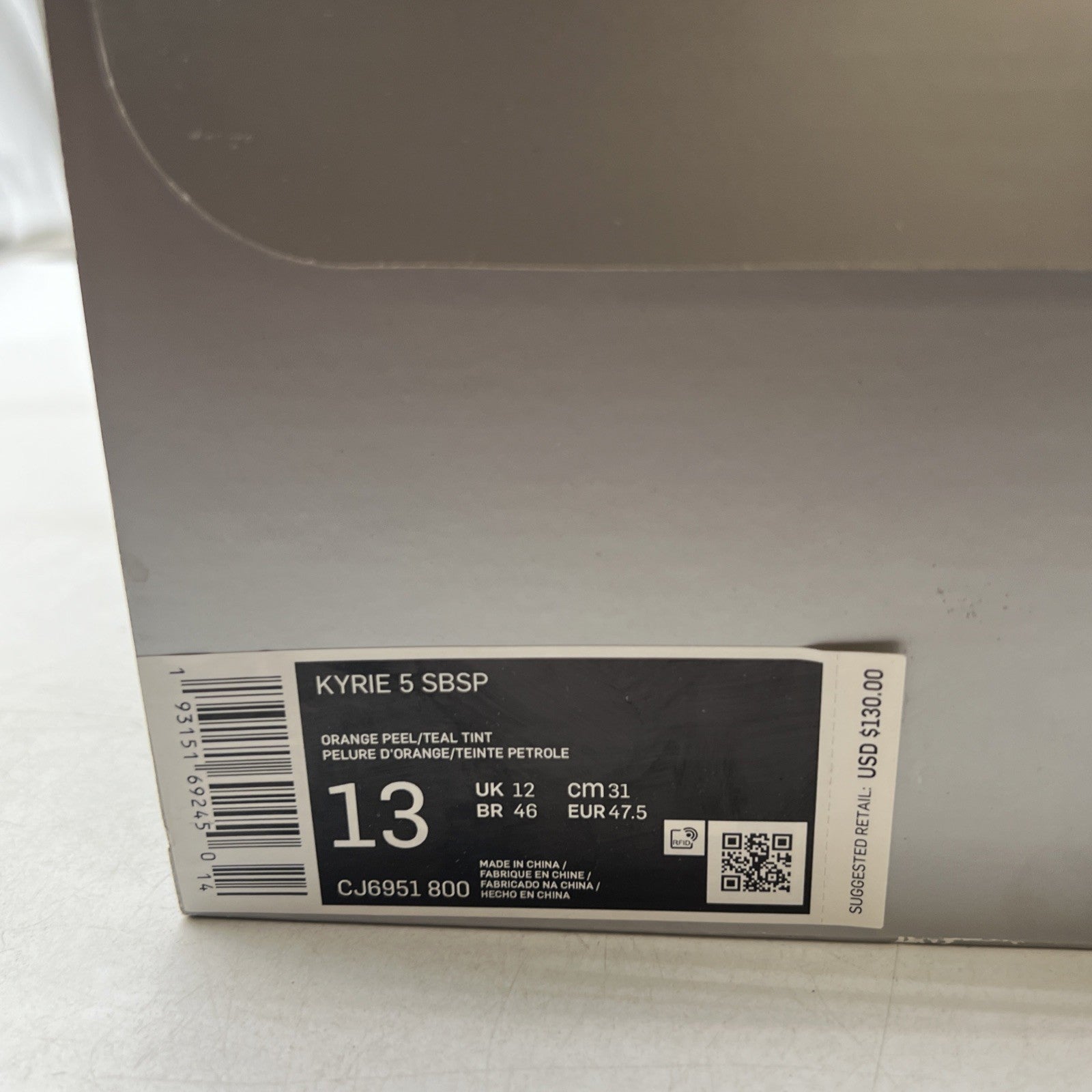 Size 13 - Nike SpongeBob SquarePants x Kyrie 5 Pineapple House (CJ6951-800)
