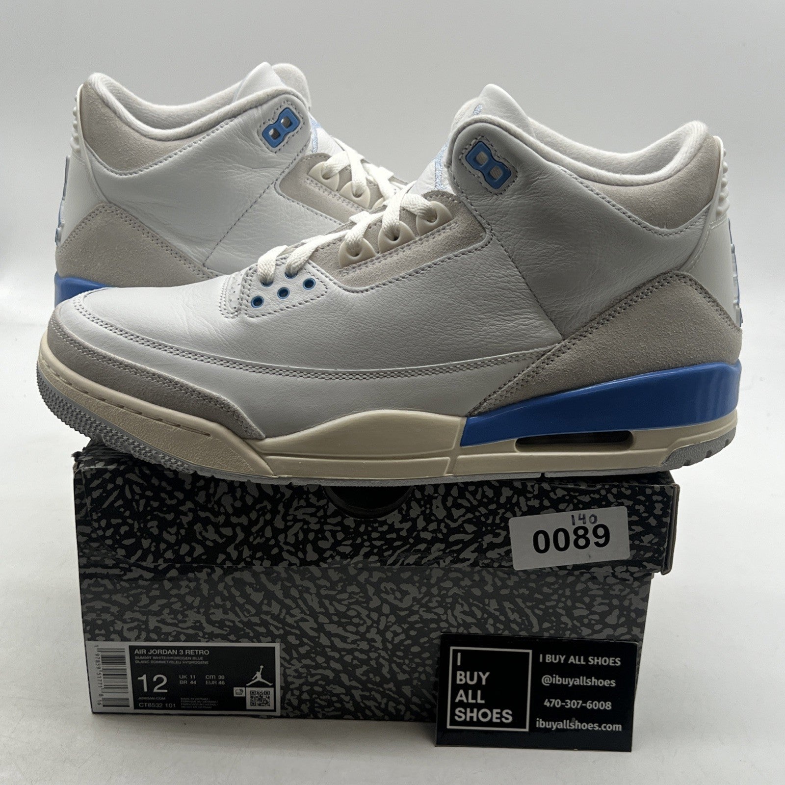 Size 12 - Air Jordan 3 Retro Lucky Shorts (CT8532-101)