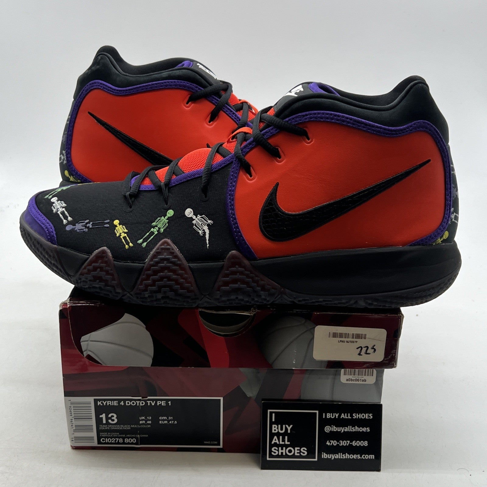 Size 13 - Nike Kyrie 4 PE Day of the Dead (CI0278-800)
