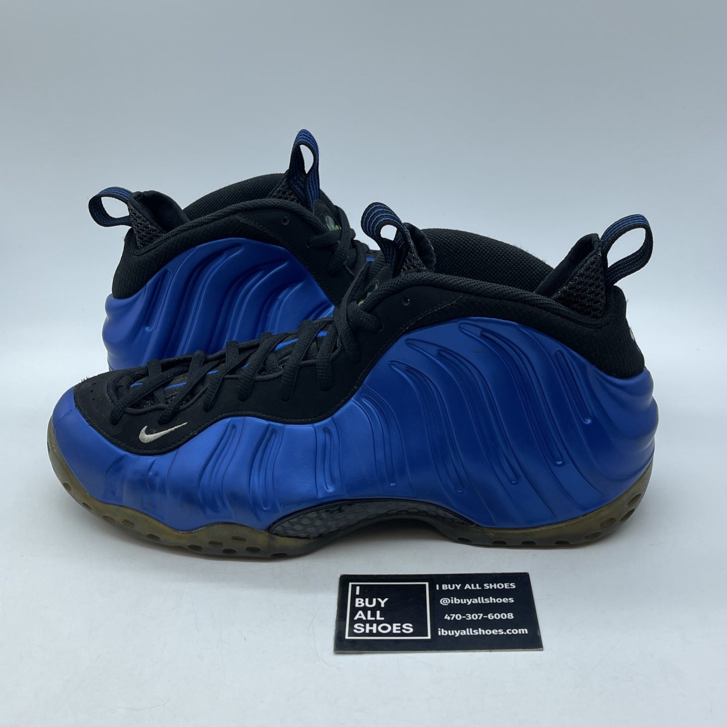 Size 11.5 - Nike Air Foamposite One XX Royal Blue Black Suede (895320-500)