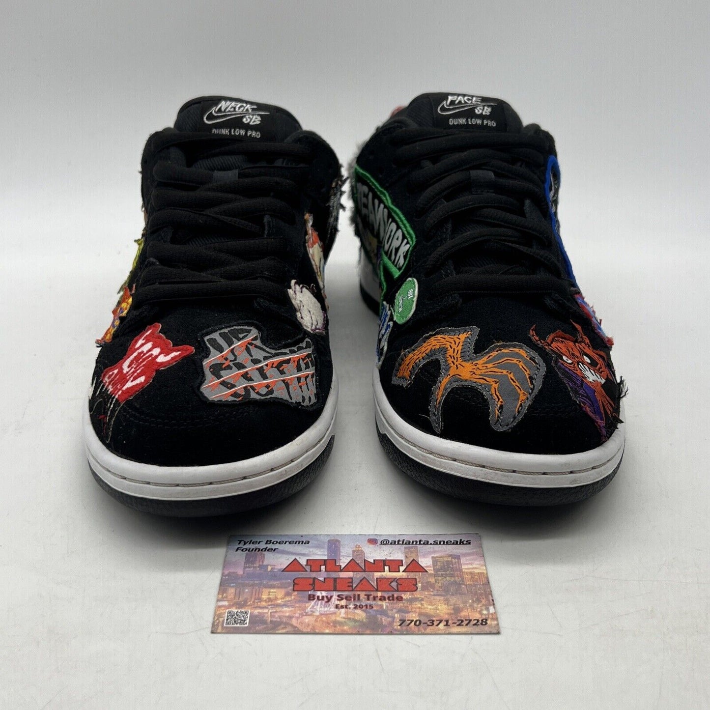 Size 9 - Nike SB Dunk Low Pro QS Black/Multicolor/White 2022 (DQ4488-001)