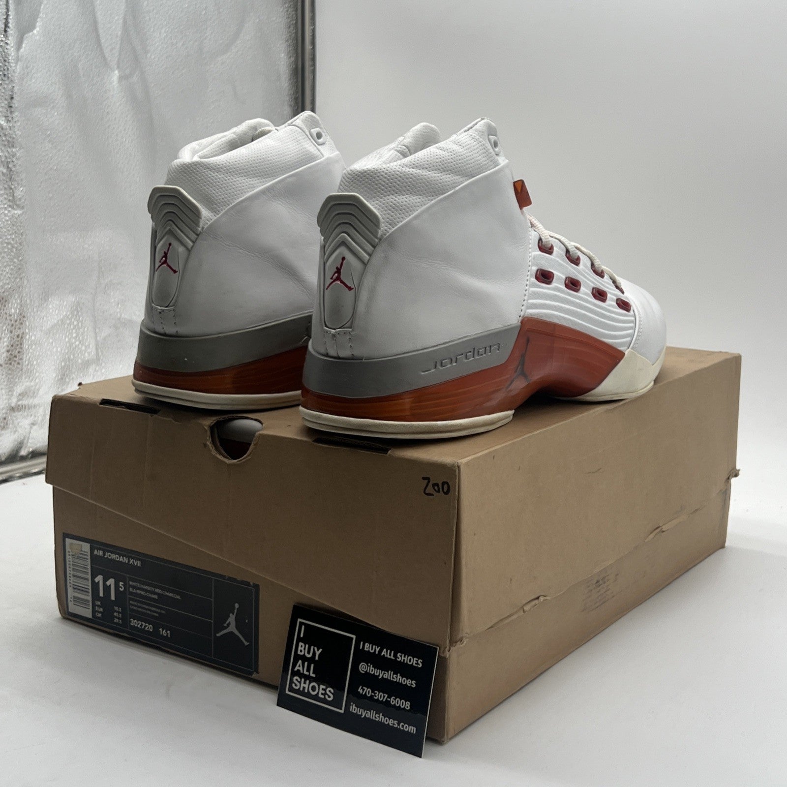 Size 11.5 - Air Jordan 17 OG Varsity Red (302720-161)