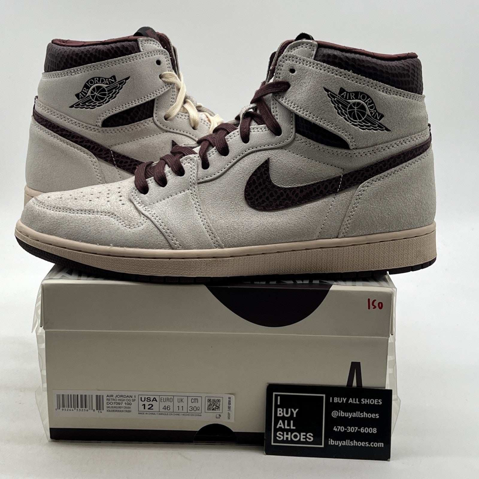 Size 12 - Air Jordan 1 OG x A Ma Maniere High Airness (DO7097-100)