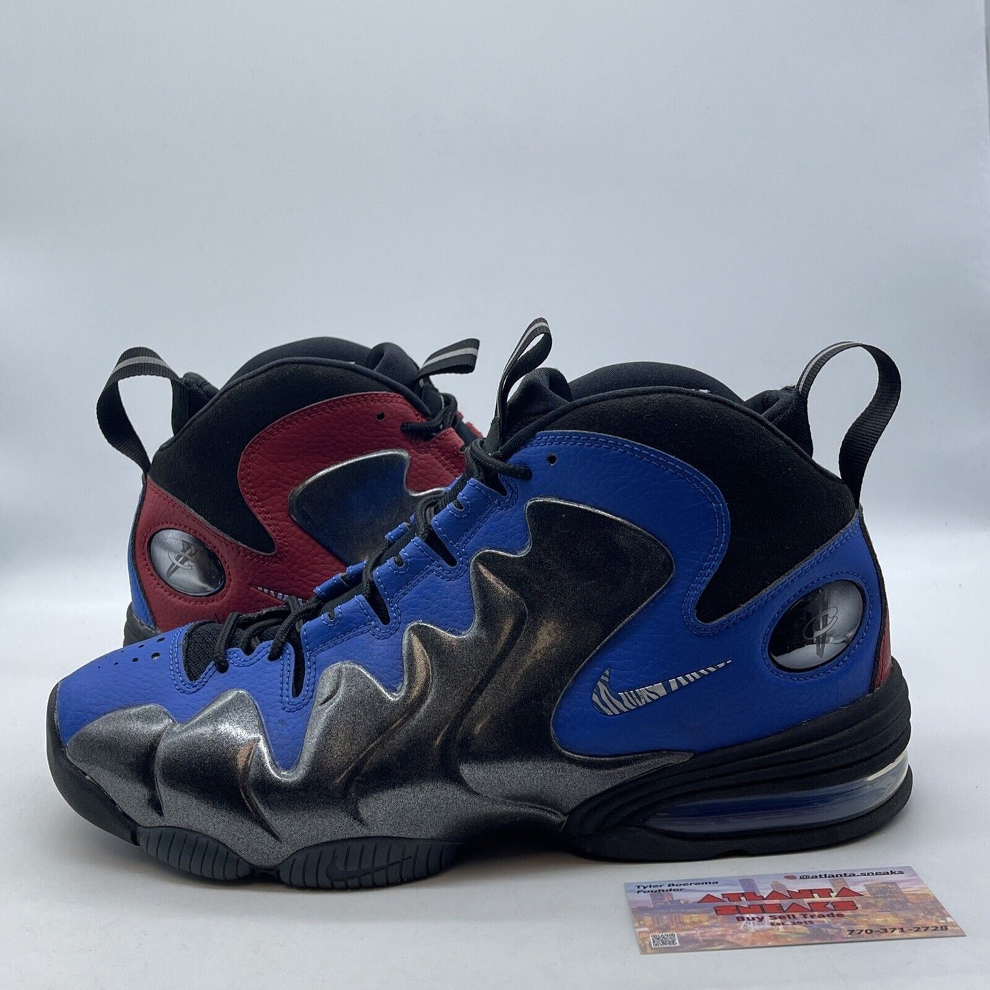 Size 10 - Nike Air Penny 3 Do It For Dez Red Blue Black Leather (CU8058-001)