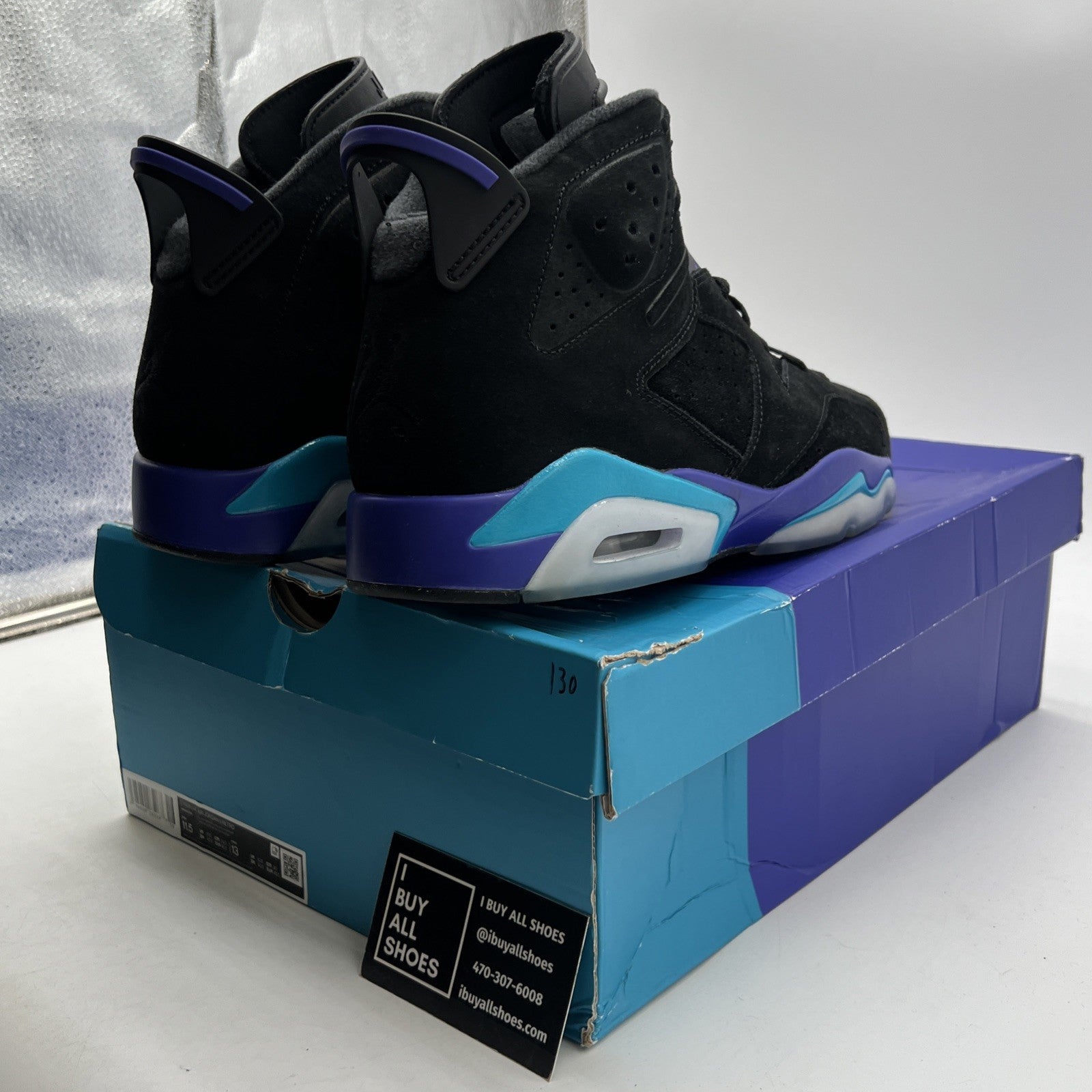 Size 11.5 - Air Jordan 6 Retro Aqua (CT8529-004)