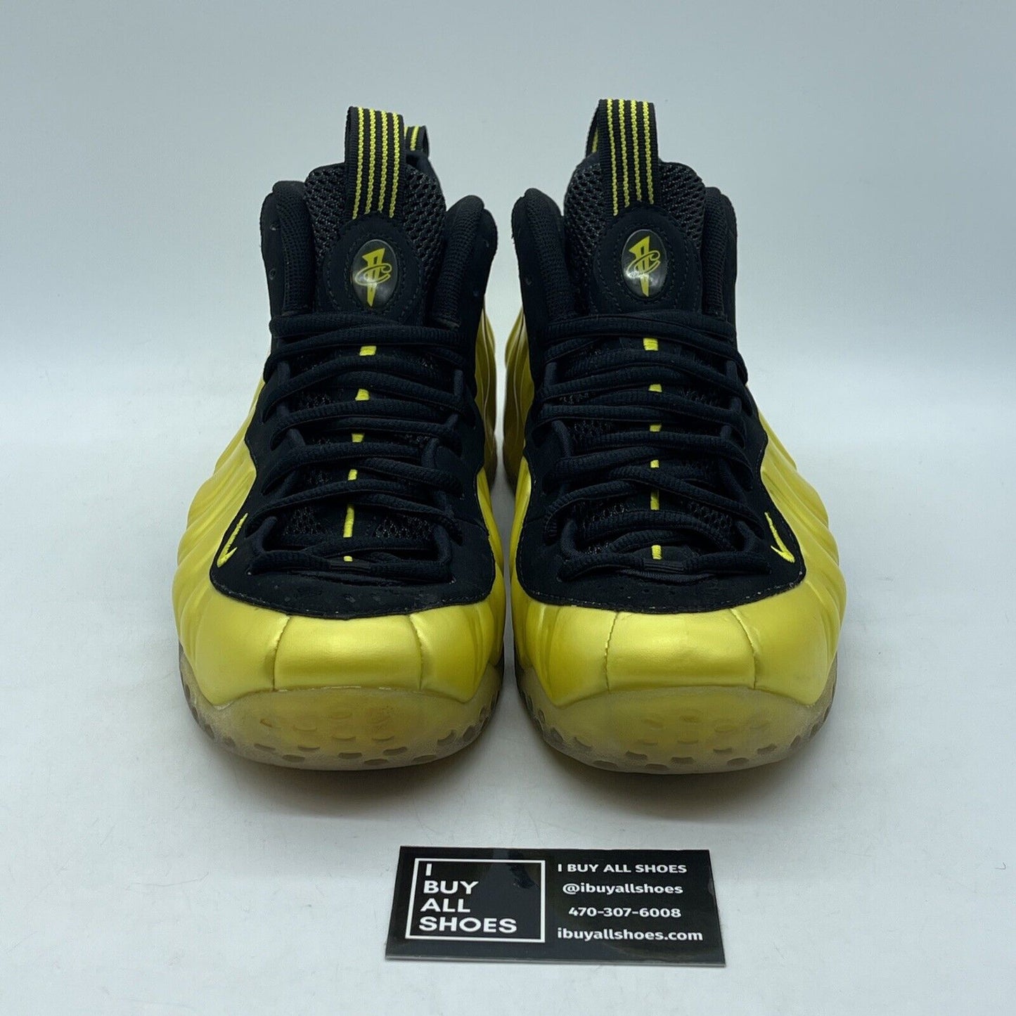 Size 10 - Nike Air Foamposite One Electrolime Yellow Black Suede (314996-330)